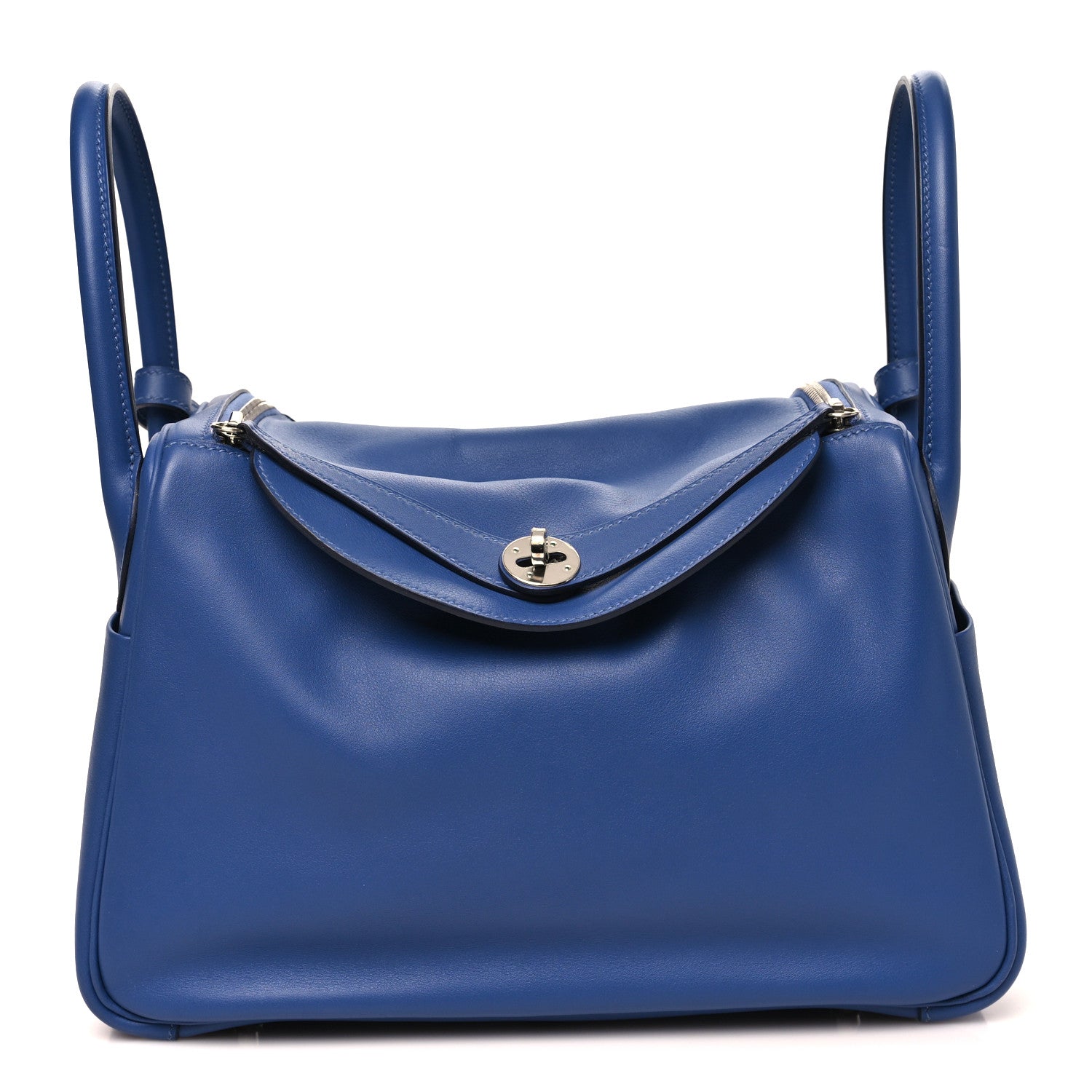 エルメス リンディ 30 トレサージュドゥキュイル Bleu Brighton Bleu Sapphire Capucine エプソン / スイフト シルバー金具 HERMES LINDY 30 TRESSAGE DE CUIR BLEU BRIGHTON BLEU SAPPHIRE CAPUCINE EPSOM / SWIFT SILVER HARDWARE