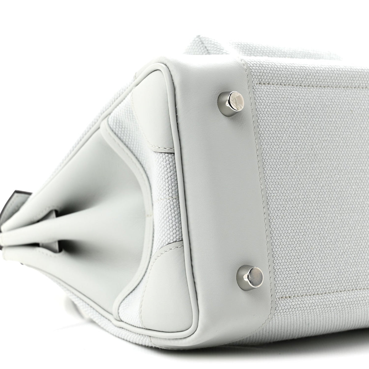 エルメス バーキンカーゴ 25 Gris Platine スイフト / トワル シルバー金具 HERMES BIRKIN 25 GRIS PLATINE SWIFT / TOILE SILVER HARDWARE