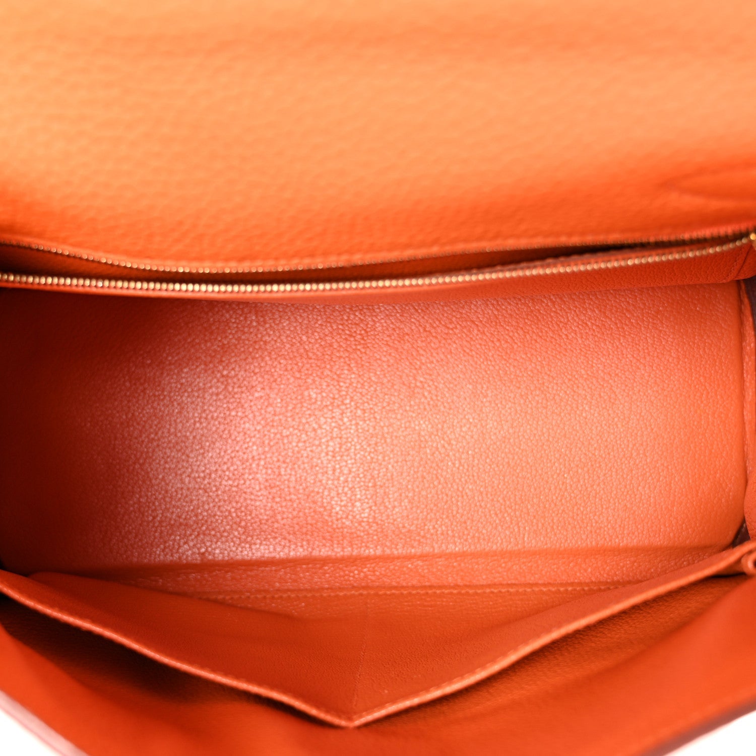 エルメス ケリー 28 内縫い Orange トリヨンクレマンス ゴールド金具 HERMES KELLY 28 RETOURNE ORANGE TAURILLON CLEMENCE GOLD HARDWARE