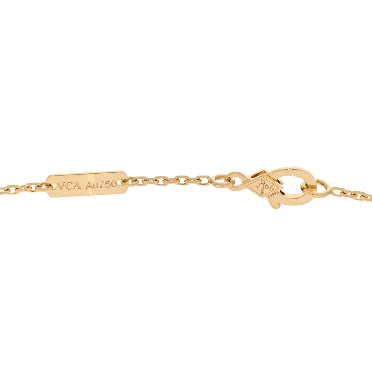 ヴァンクリーフ＆アーペル ヴィンテージアルハンブラ ペンダントネックレス ギョーシェ 18K イエローゴールド VAN CLEEF & ARPELS VINTAGE ALHAMBRA PENDANT NECKLACE GUILLOCHÉ 18K YELLOW GOLD