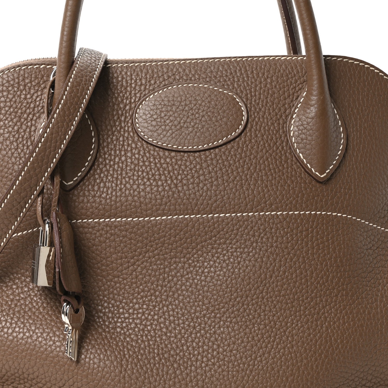 HERMES BOLIDE 31 ETOUPE TAURILLON CLEMENCE SILVER HARDWARE