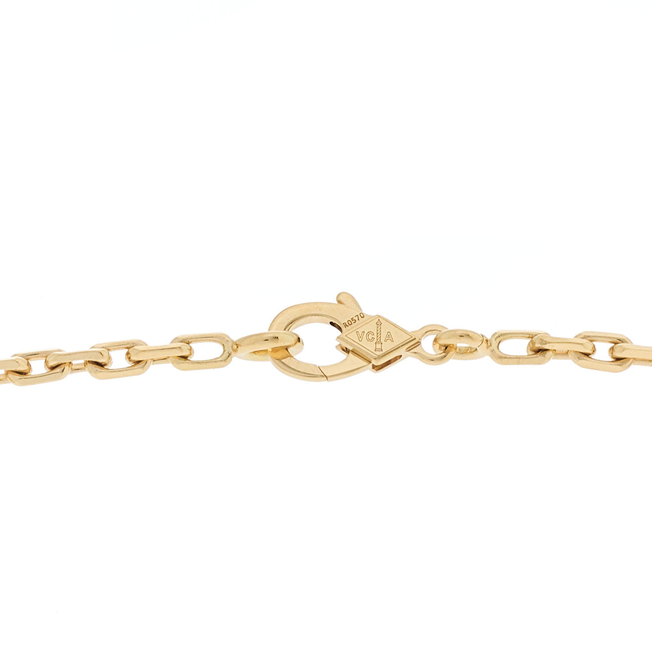 ヴァンクリーフ＆アーペル ヴィンテージアルハンブラ 10モチーフ ネックレス マラカイト 18K イエローゴールド VAN CLEEF & ARPELS VINTAGE ALHAMBRA 10 MOTIFS NECKLACE MALACHITE 18K YELLOW GOLD