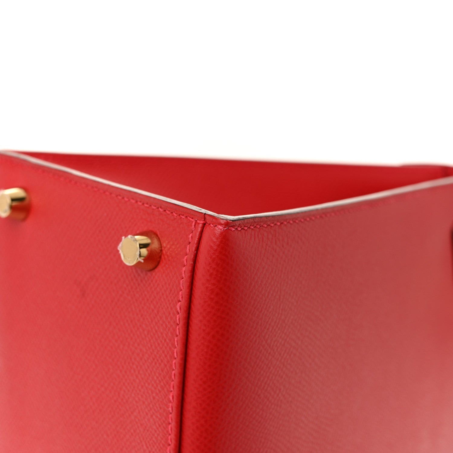 HERMES KELLY 28 SELLIER ROUGE CASAQUE EPSOM GOLD HARDWARE