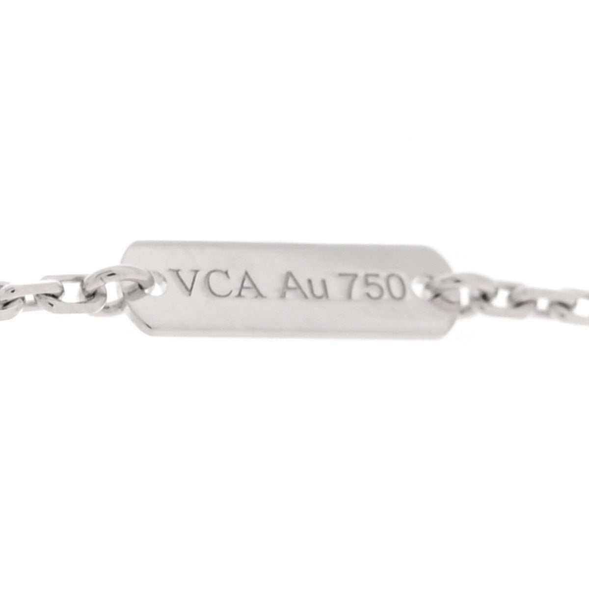 ヴァンクリーフ＆アーペル ヴィンテージアルハンブラ ペンダントネックレス マザーオブパール 18K ホワイトゴールド VAN CLEEF & ARPELS VINTAGE ALHAMBRA PENDANT NECKLACE MOTHER OF PEARL 18K WHITE GOLD