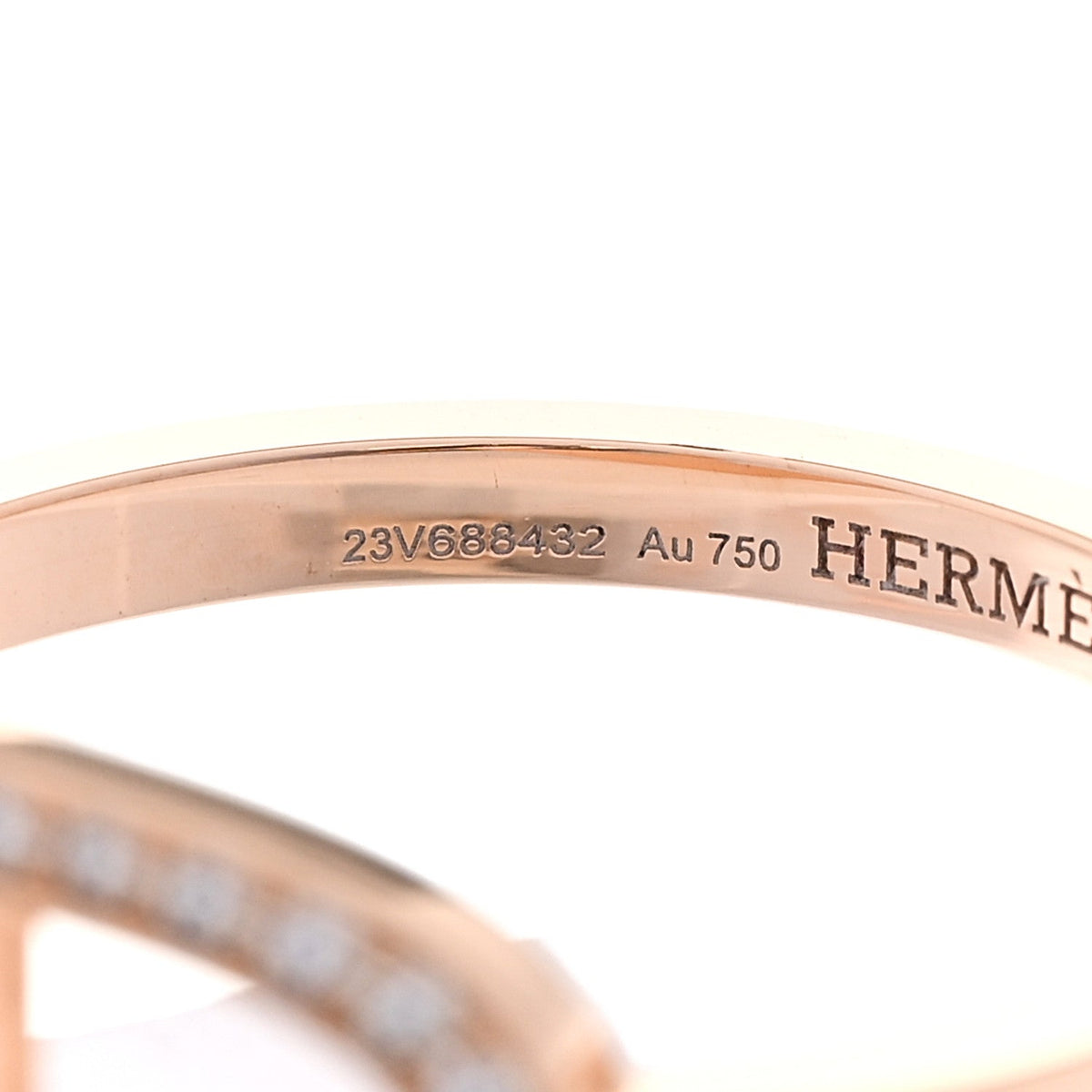エルメス シェーヌダンクル リング 指輪 18K ローズゴールド ダイヤモンド HERMES CHAINE D'ANCRE RING 18K ROSE GOLD DIAMOND