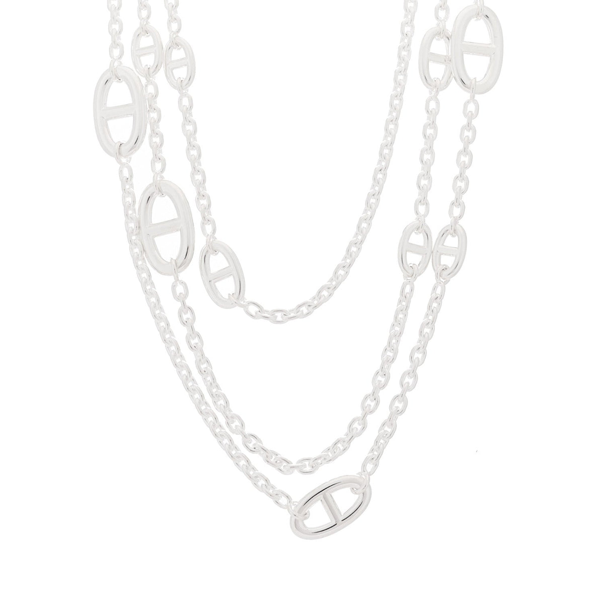 エルメス ファランドール ネックレス Sterling Silver HERMES FARANDOLE NECKLACE STERLING SILVER
