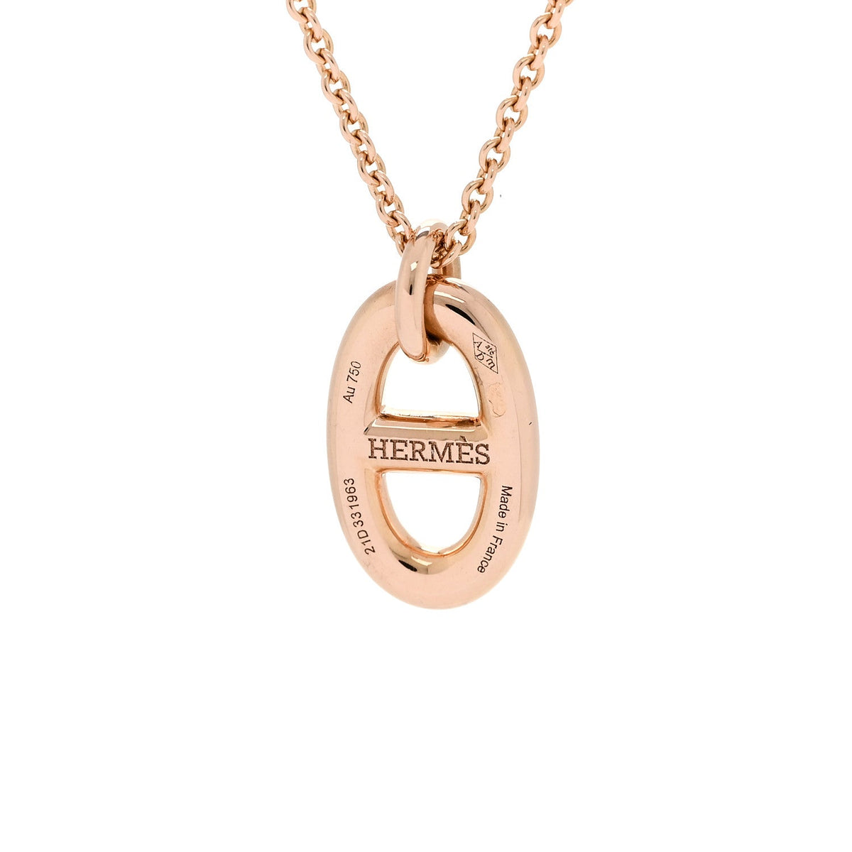 エルメス ファランドール ペンダントネックレス 18K ローズゴールド HERMES FARANDOLE PENDANT NECKLACE 18K ROSE GOLD