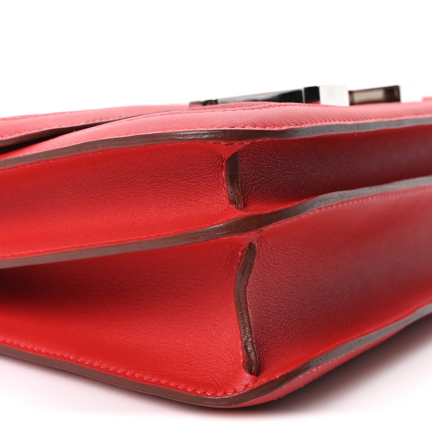エルメス コンスタンス 24 Rouge Casaque スイフト シルバー金具 HERMES CONSTANCE 24 ROUGE CASAQUE SWIFT SILVER HARDWARE