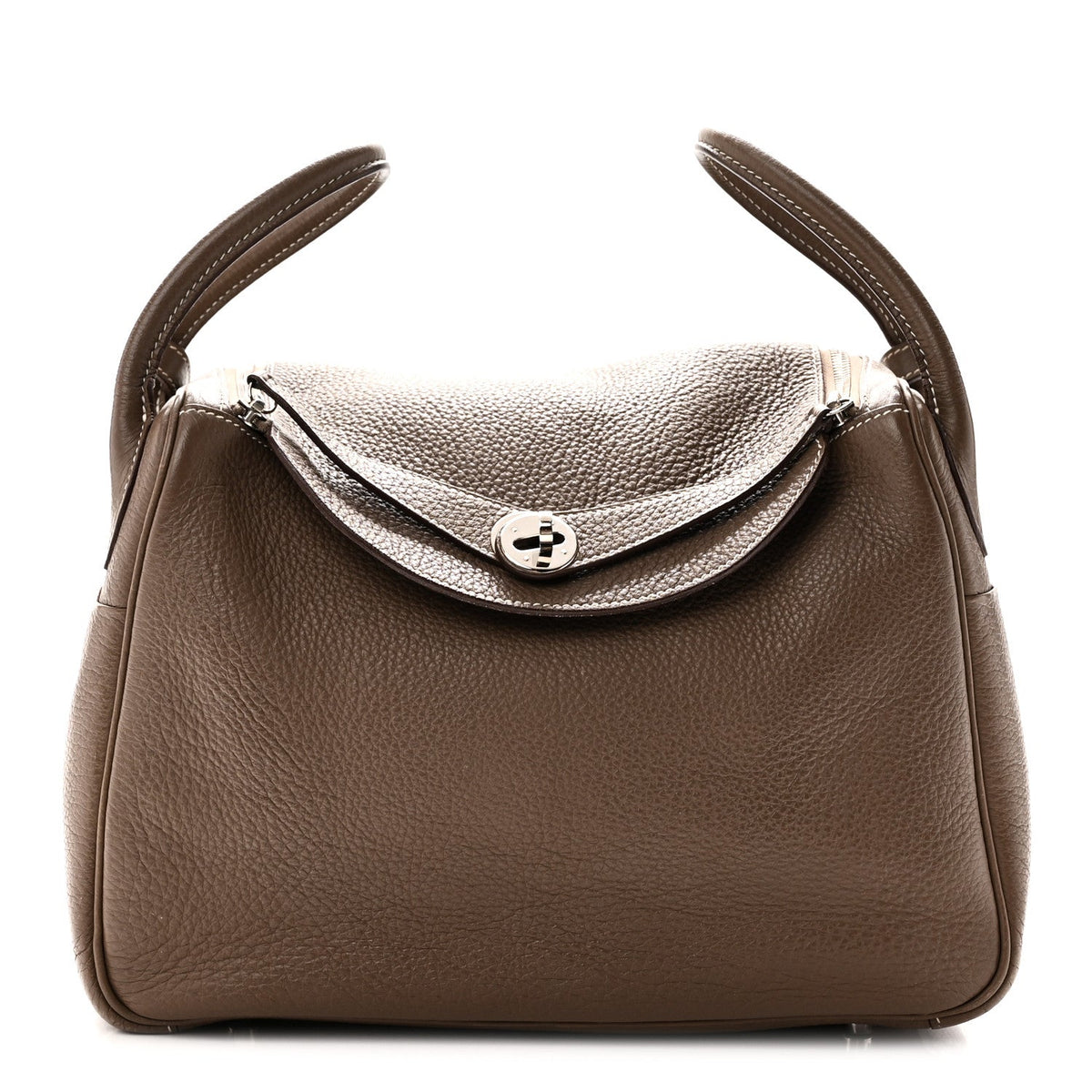 エルメス リンディ 30 Etoupe トリヨンクレマンス シルバー金具 HERMES LINDY 30 ETOUPE TAURILLON CLEMENCE SILVER HARDWARE