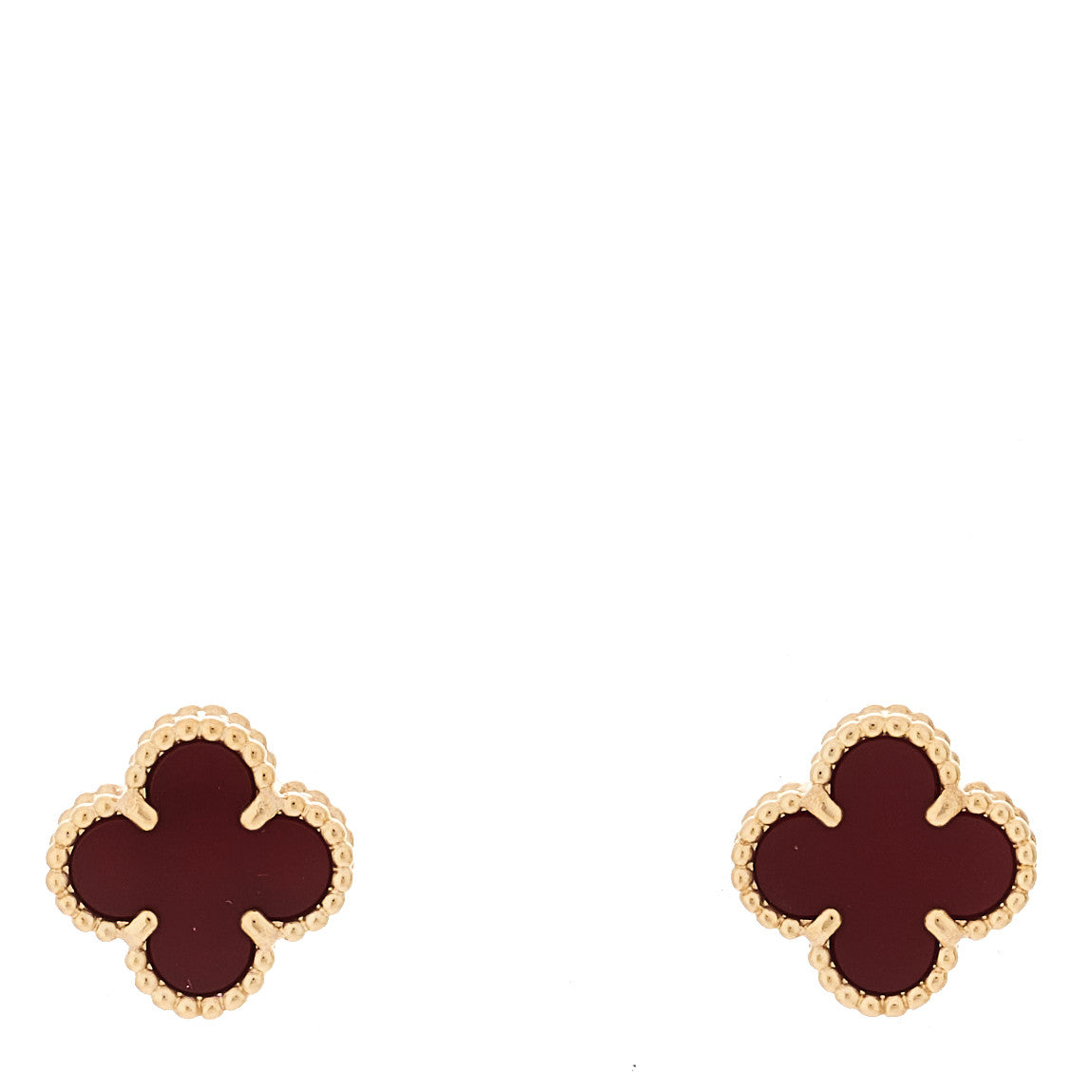 ヴァンクリーフ＆アーペル スウィートアルハンブラ ピアス カーネリアン 18K ローズゴールド VAN CLEEF & ARPELS SWEET ALHAMBRA EARRINGS CARNELIAN 18K ROSE GOLD