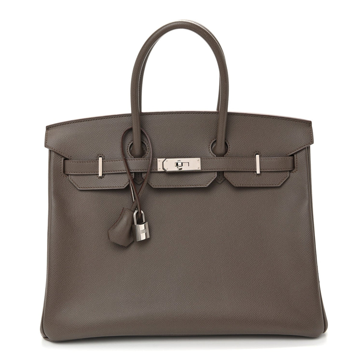 Hermès Birkin 35 Etain Epsom Silver Hardware