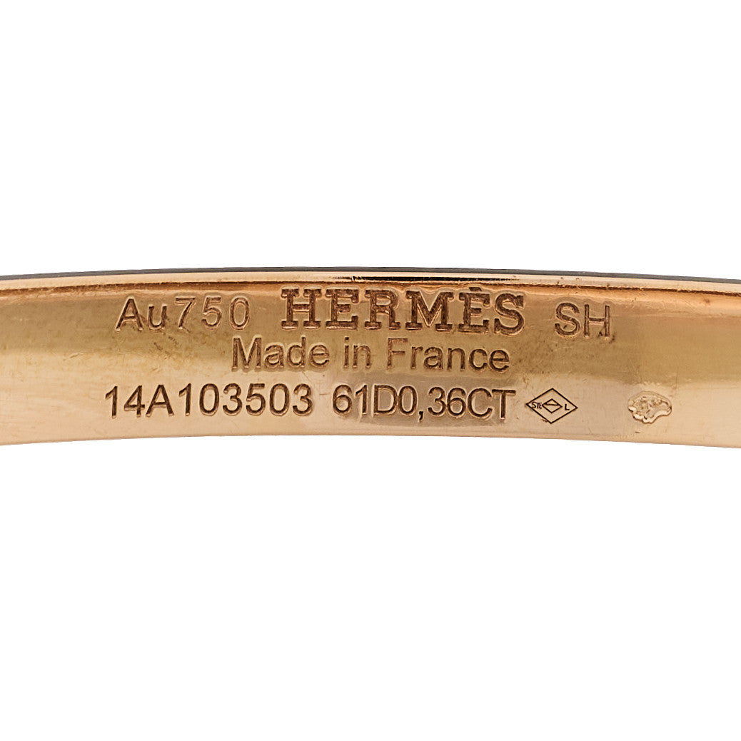 エルメス ケリー ブレスレット 18K ローズゴールド ダイヤモンド HERMES KELLY BRACELET 18K ROSE GOLD DIAMOND