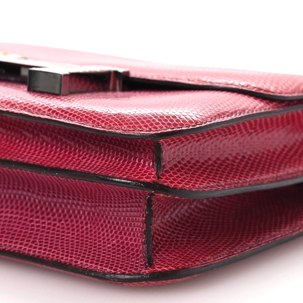 エルメス ミニコンスタンス 18 Fuchsia リザード シルバー金具 HERMES MINI CONSTANCE 18 FUCHSIA LIZARD SILVER HARDWARE