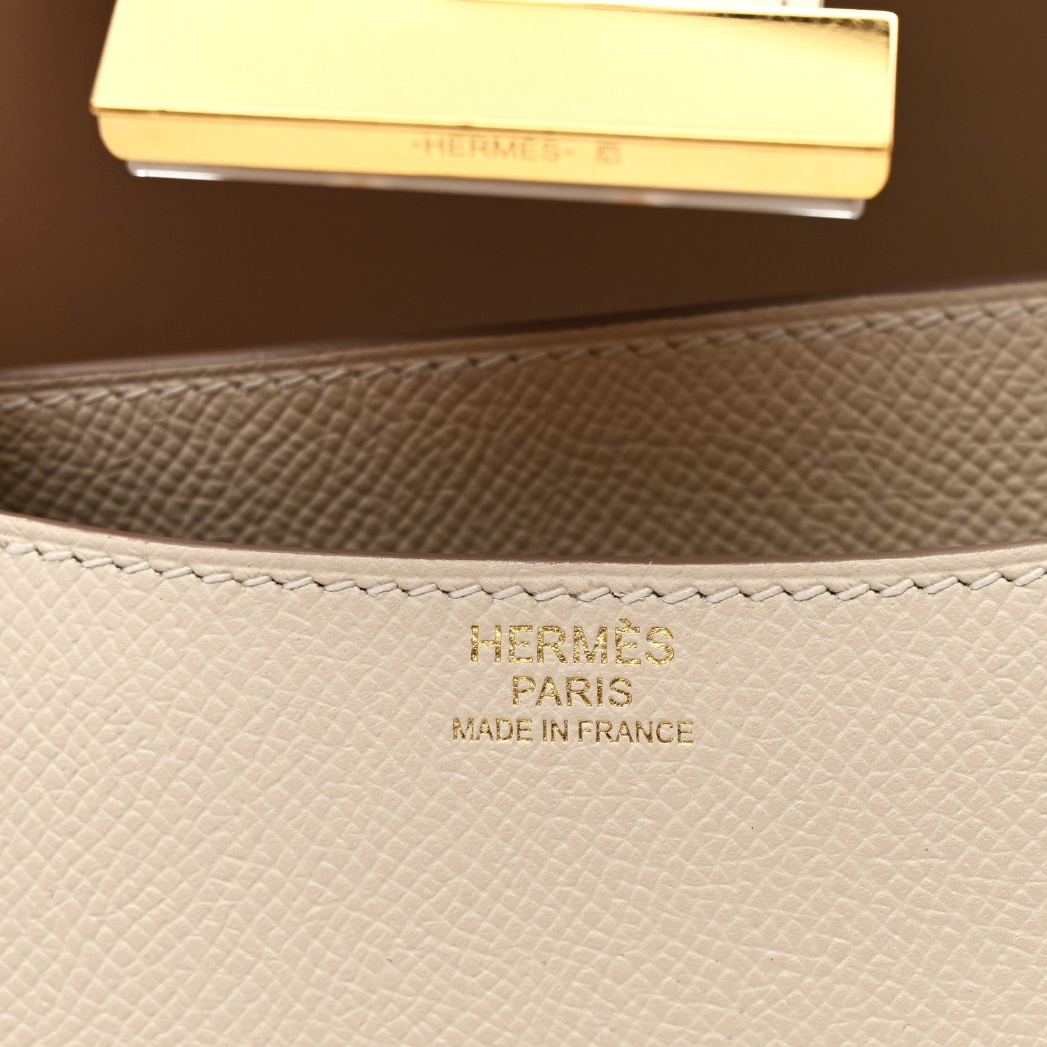 エルメス コンスタンス 24 Craie エプソン ゴールド金具 HERMES CONSTANCE 24 CRAIE EPSOM GOLD HARDWARE
