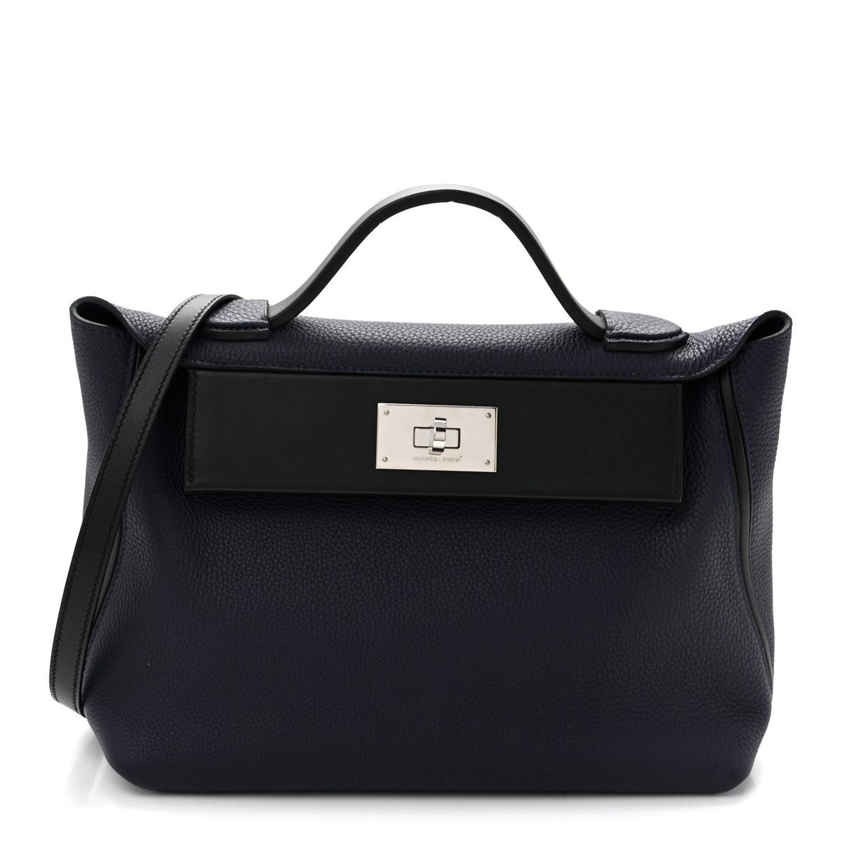 エルメス 24/24 ヴァンキャトル 29 Bleu Nuit Black スイフト / トゴ シルバー金具 HERMES 24/24 29 BLEU NUIT BLACK SWIFT / TOGO SILVER HARDWARE