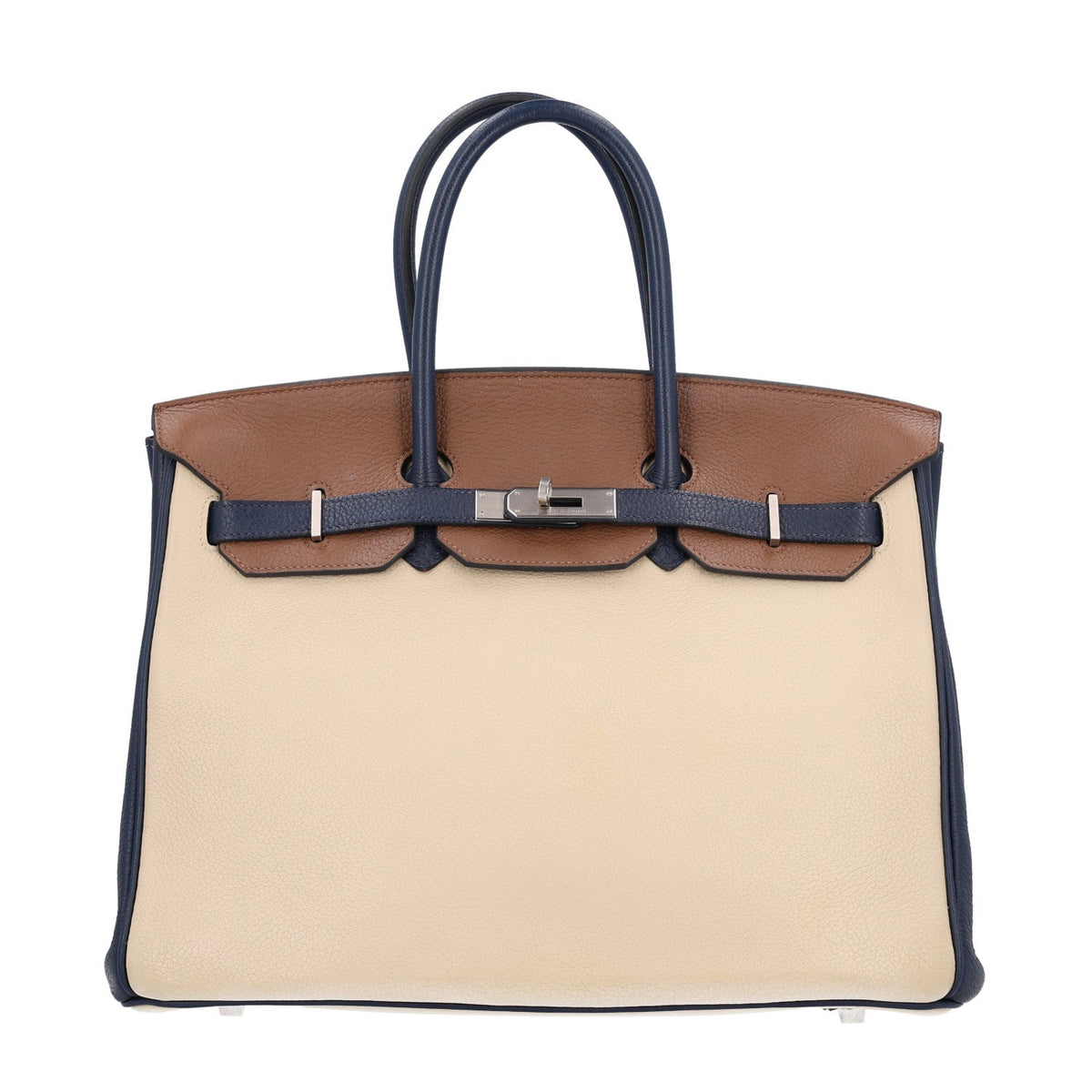 エルメス バーキン 35 HSS パーソナルオーダー Bleu Abysse Parchemin Alezan Colvert トリヨンクレマンス シルバー金具 HERMES BIRKIN 35 HSS PERSONAL ORDER BLEU ABYSSE PARCHEMIN ALEZAN COLVERT TAURILLON CLEMENCE SILVER HARDWARE