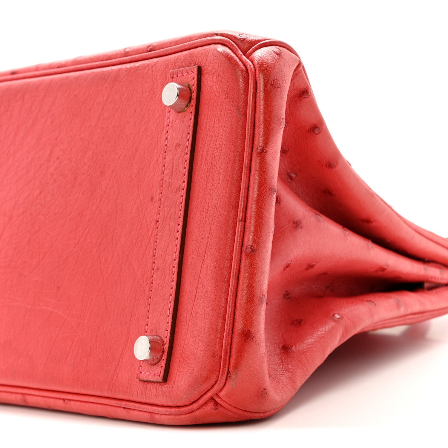 エルメス バーキン 30 Rouge Vif オーストリッチ シルバー金具 HERMES BIRKIN 30 ROUGE VIF OSTRICH SILVER HARDWARE