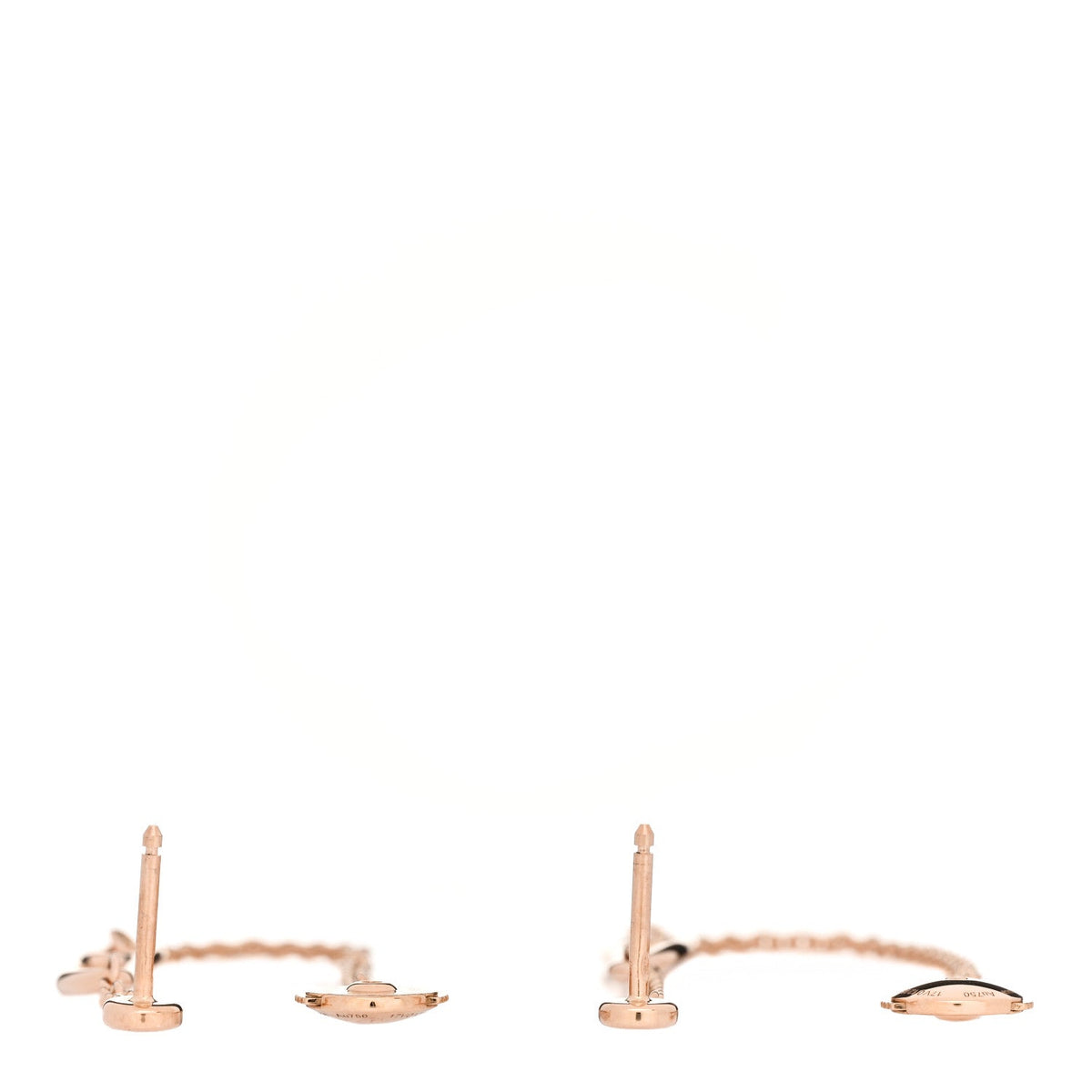 エルメス シェーヌダンクル ピアス 18K ローズゴールド HERMES CHAINE D'ANCRE EARRINGS 18K ROSE GOLD