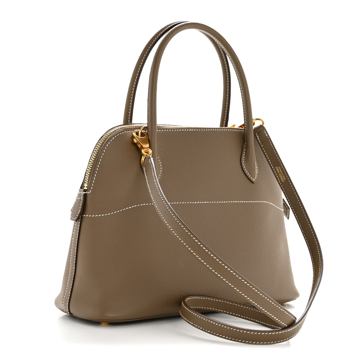 エルメス ボリード 27 Etoupe エプソン ゴールド金具 HERMES BOLIDE 27 