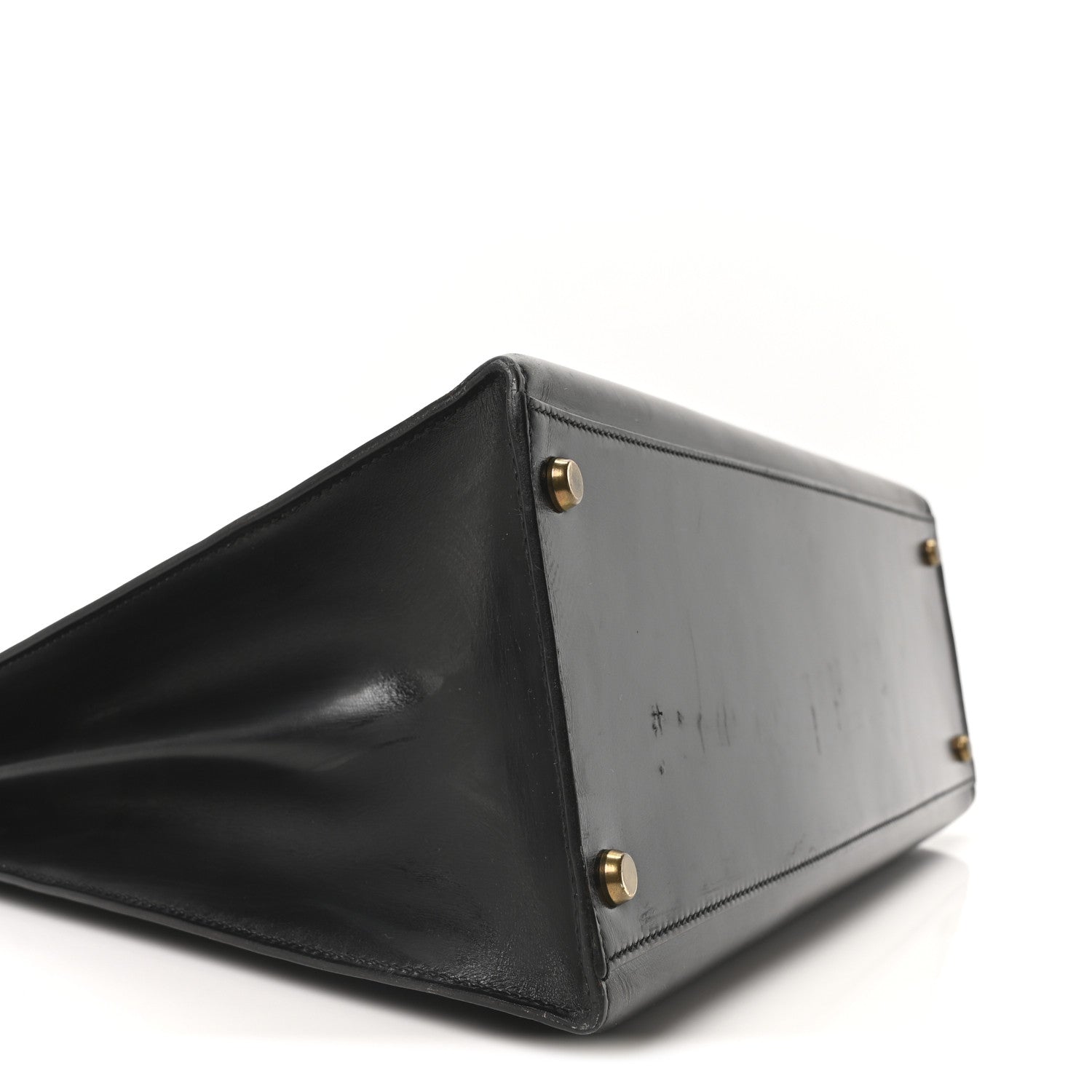 HERMES KELLY 35 SELLIER BLACK BOX GOLD HARDWARE