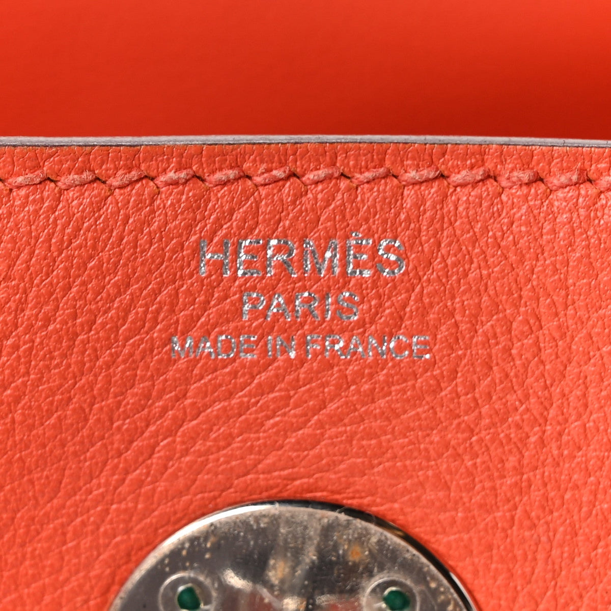 エルメス リンディ 26 Orange Poppy スイフト シルバー金具 HERMES LINDY 26 ORANGE POPPY SWIFT SILVER HARDWARE
