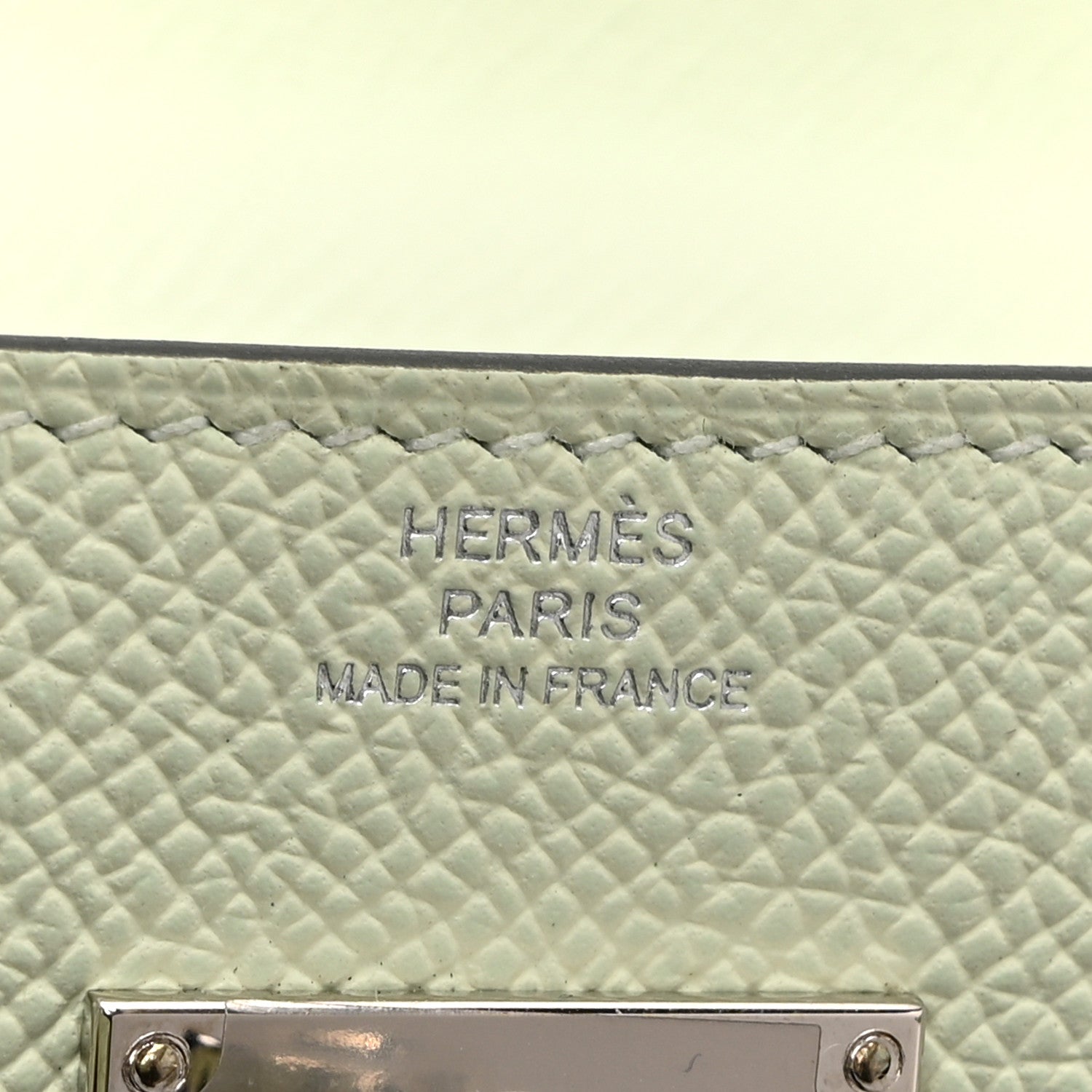 エルメス ケリートゥーゴー 長財布 Vert Fizz エプソン シルバー金具 HERMES KELLY TO GO WALLET VERT FIZZ EPSOM SILVER HARDWARE