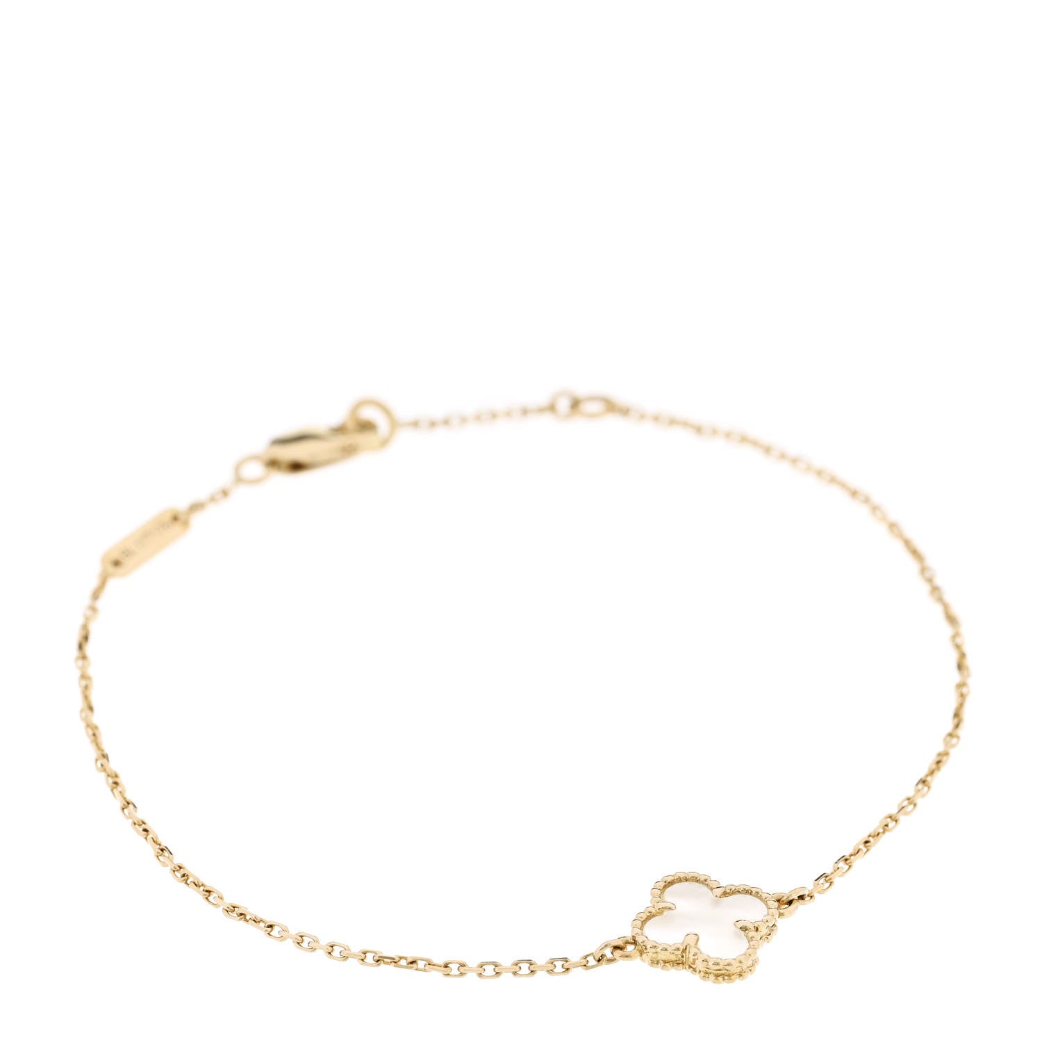 ヴァンクリーフ＆アーペル スウィートアルハンブラ ブレスレット マザーオブパール 18K イエローゴールド VAN CLEEF & ARPELS SWEET ALHAMBRA BRACELET MOTHER OF PEARL 18K YELLOW GOLD