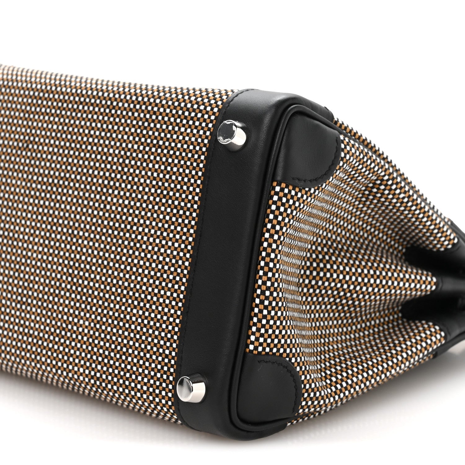 エルメス バーキン 25 Black Ecru Desert スイフト / トワル シルバー金具 HERMES BIRKIN 25 BLACK ECRU DESERT SWIFT TOILE SILVER HARDWARE