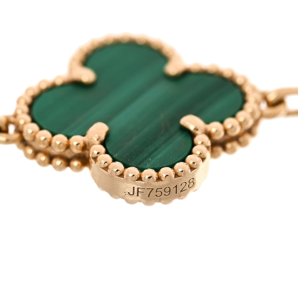 ヴァンクリーフ＆アーペル ヴィンテージアルハンブラ 5モチーフ ブレスレット マラカイト 18K イエローゴールド VAN CLEEF & ARPELS VINTAGE ALHAMBRA 5 MOTIFS BRACELET MALACHITE 18K YELLOW GOLD