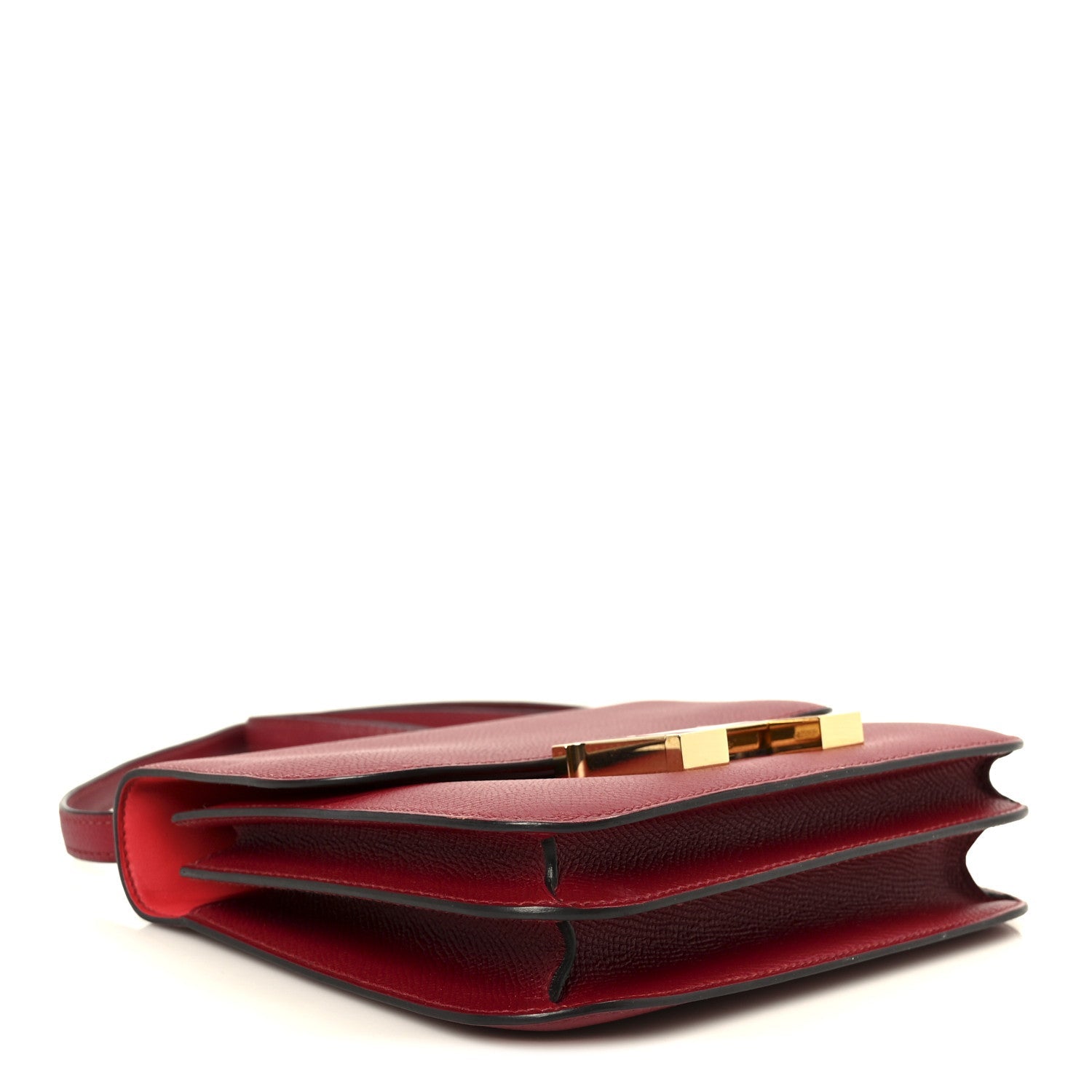 HERMES CONSTANCE 18 ROUGE GRENAT EPSOM RED ENAMEL HARDWARE