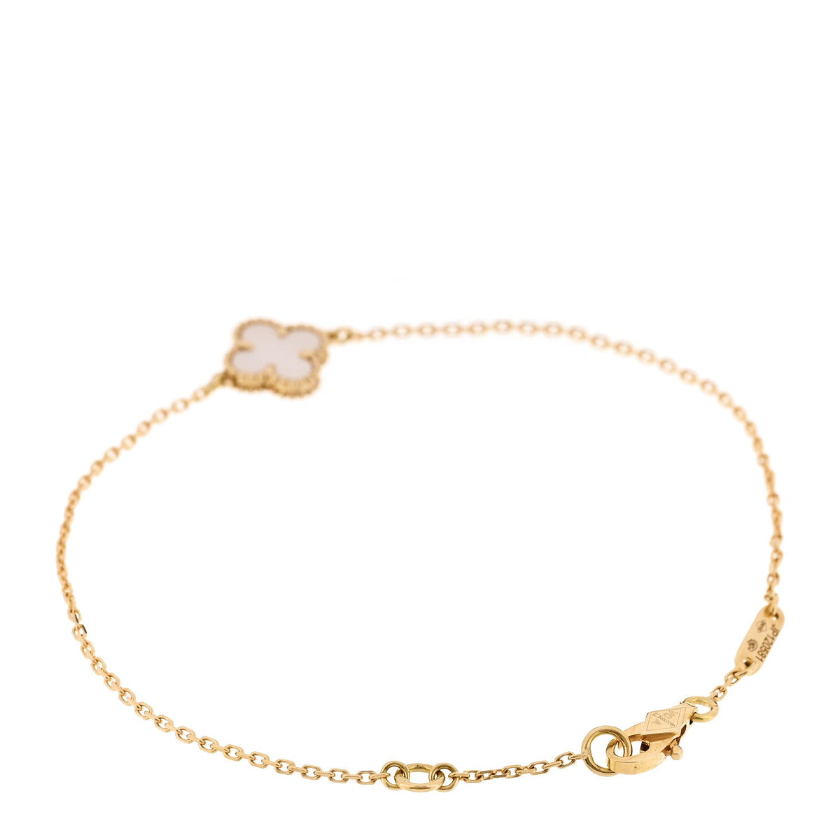 ヴァンクリーフ＆アーペル スウィートアルハンブラ ブレスレット マザーオブパール 18K イエローゴールド VAN CLEEF & ARPELS SWEET ALHAMBRA BRACELET MOTHER OF PEARL 18K YELLOW GOLD