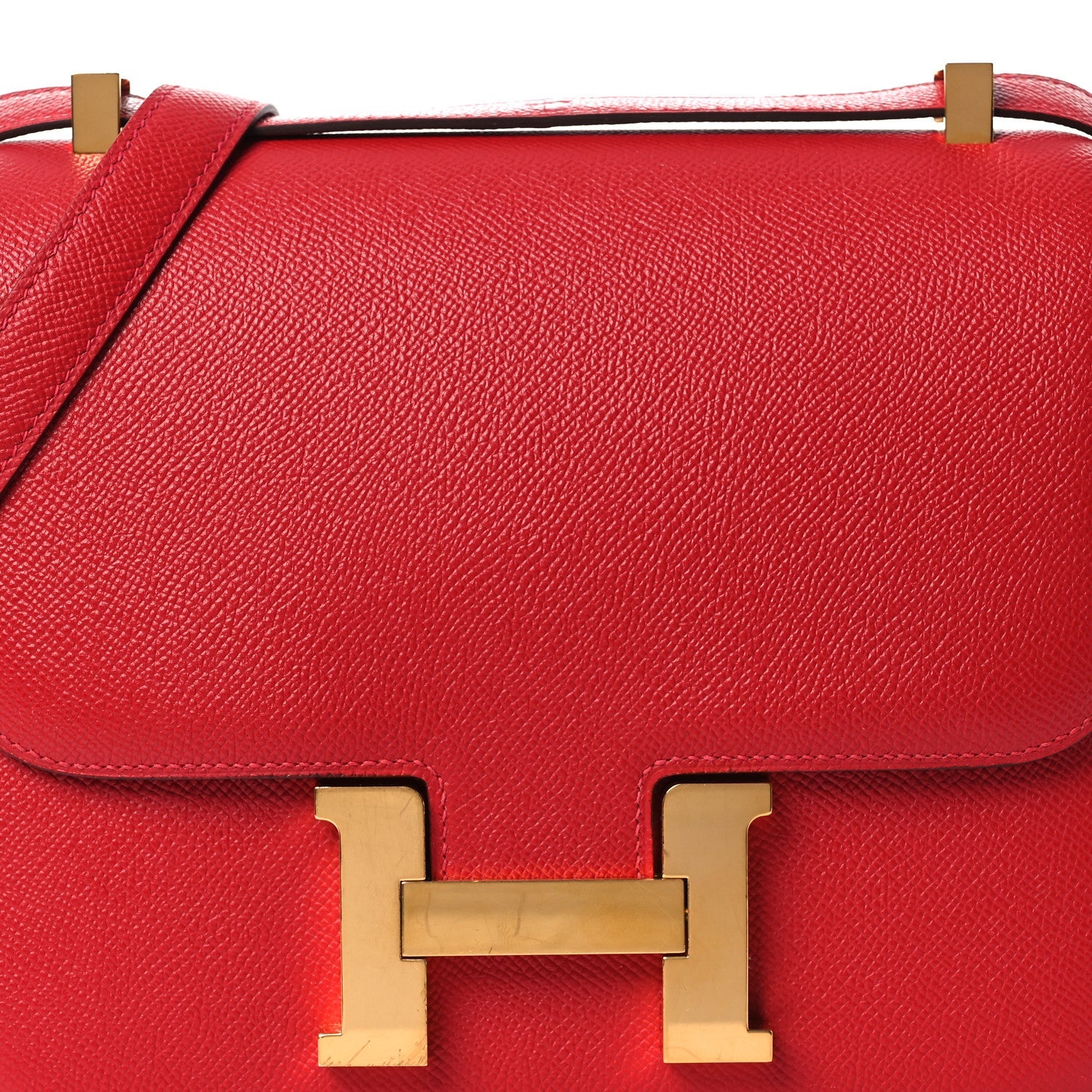 エルメス  コンスタンス 24 Rouge Casaque エプソン ゴールド金具 HERMES CONSTANCE 24 ROUGE CASAQUE EPSOM GOLD HARDWARE