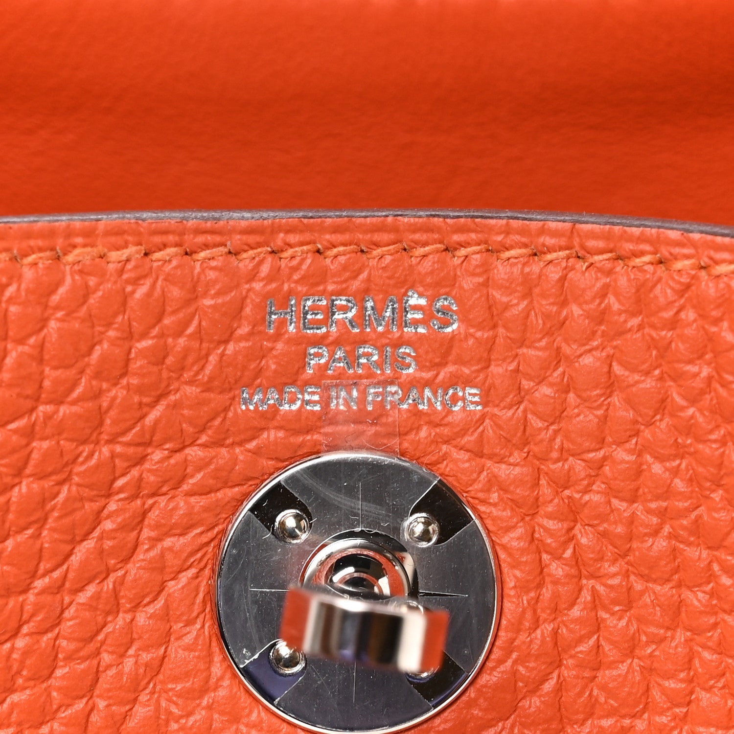 エルメス ミニリンディ 20 Feu トリヨンクレマンス シルバー金具 HERMES MINI LINDY 20 FEU TAURILLON CLEMENCE SILVER HARDWARE