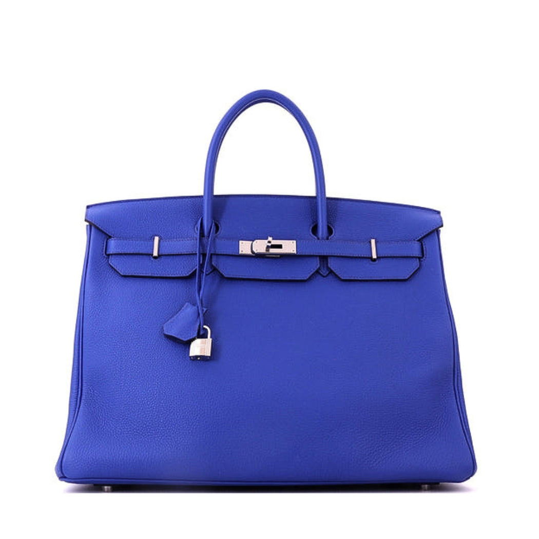 エルメス バーキン 40 ブルーロワイヤル トゴ シルバー金具 HERMES BIRKIN 40 BLEU ROYAL TOGO SILVER HARDWARE