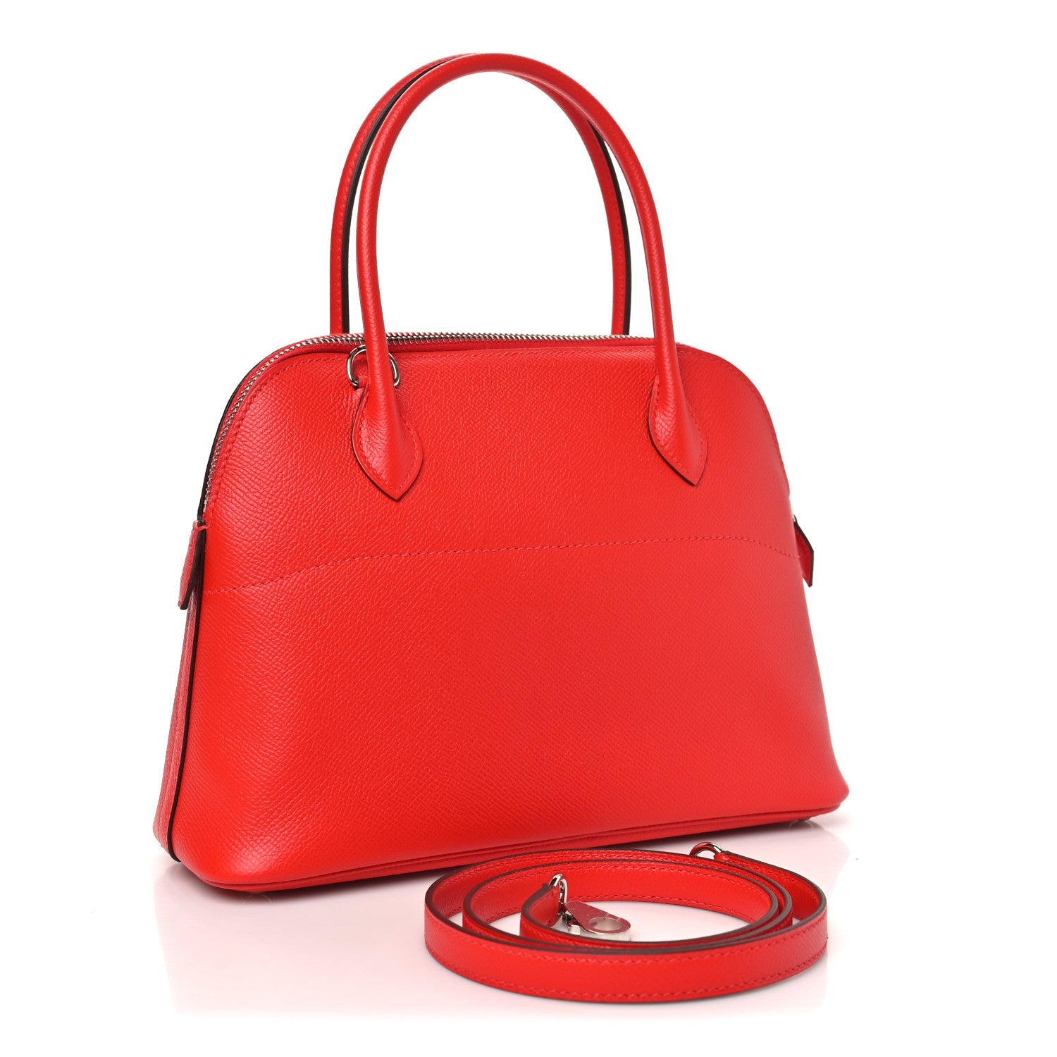 美品 HERMES ボリード 27 エプソン レッド エルメス ボリード 27 Rouge De Coeur エプソン シルバー金具 HERMES