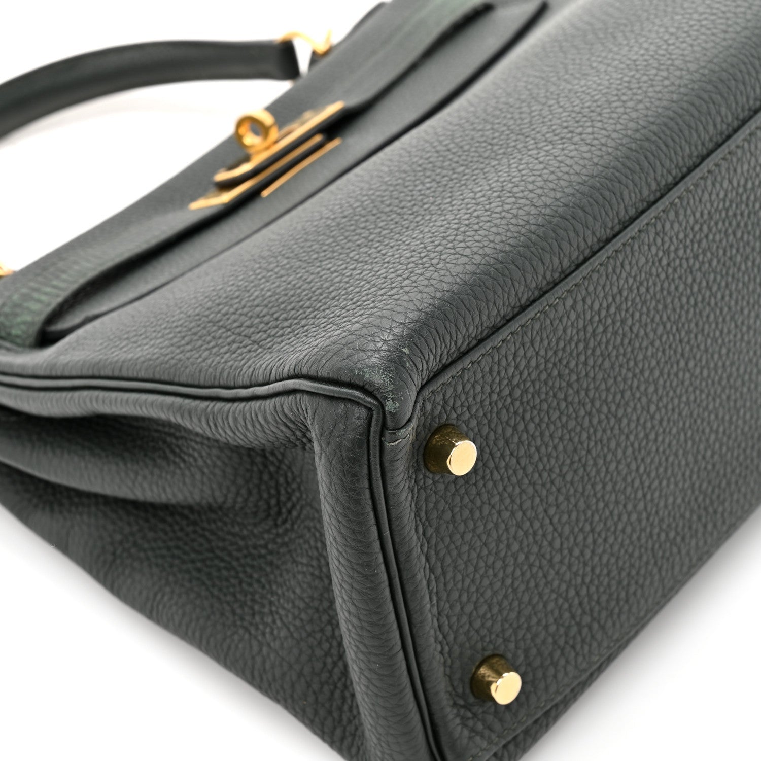 エルメス ケリー 28 内縫い Vert Fonce トゴ ゴールド金具 HERMES KELLY 28 RETOURNE VERT FONCE TOGO GOLD HARDWARE