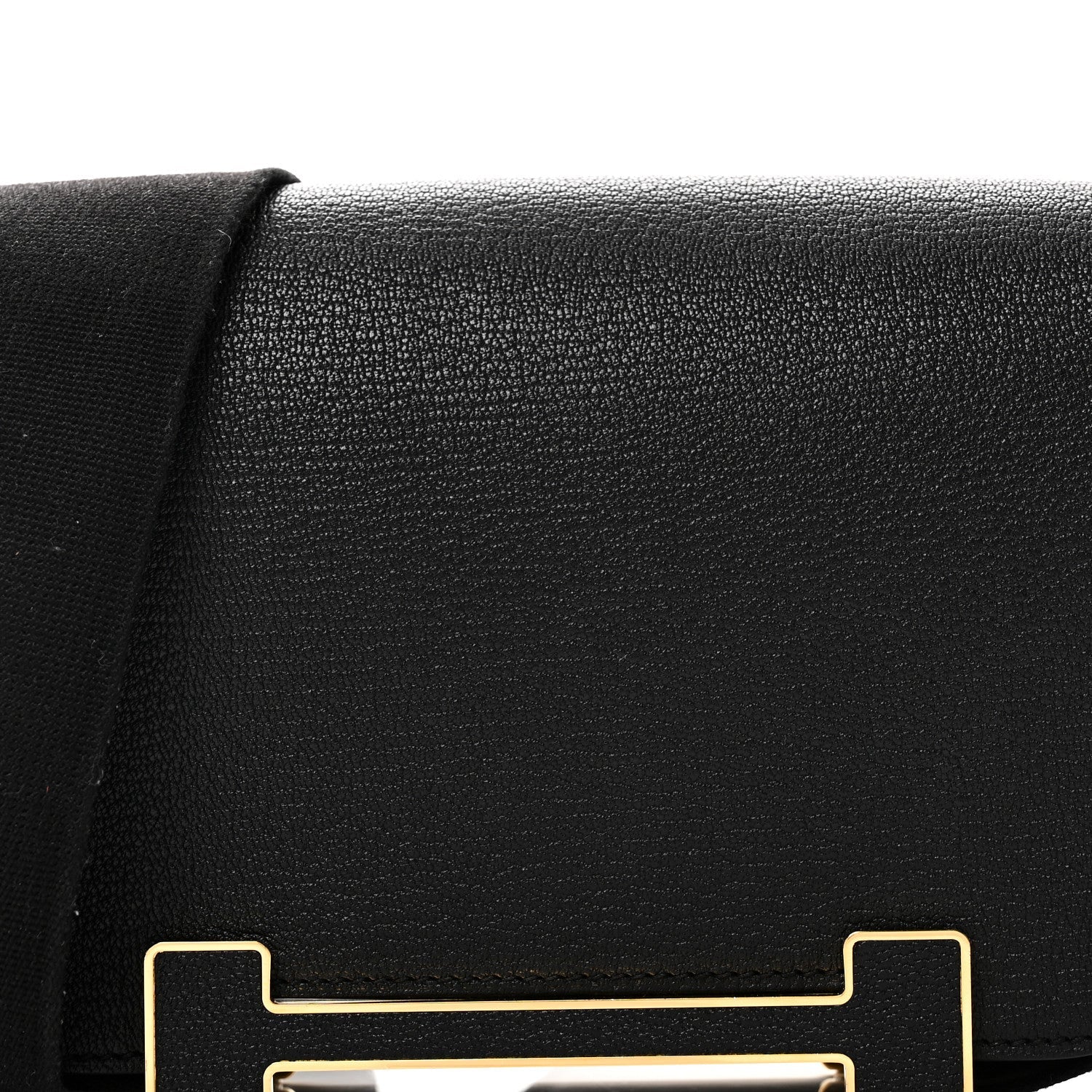エルメス ゲタ Black シェーブルミゾール ゴールド金具 HERMES GETA BLACK CHEVRE MYSORE GOLD HARDWARE