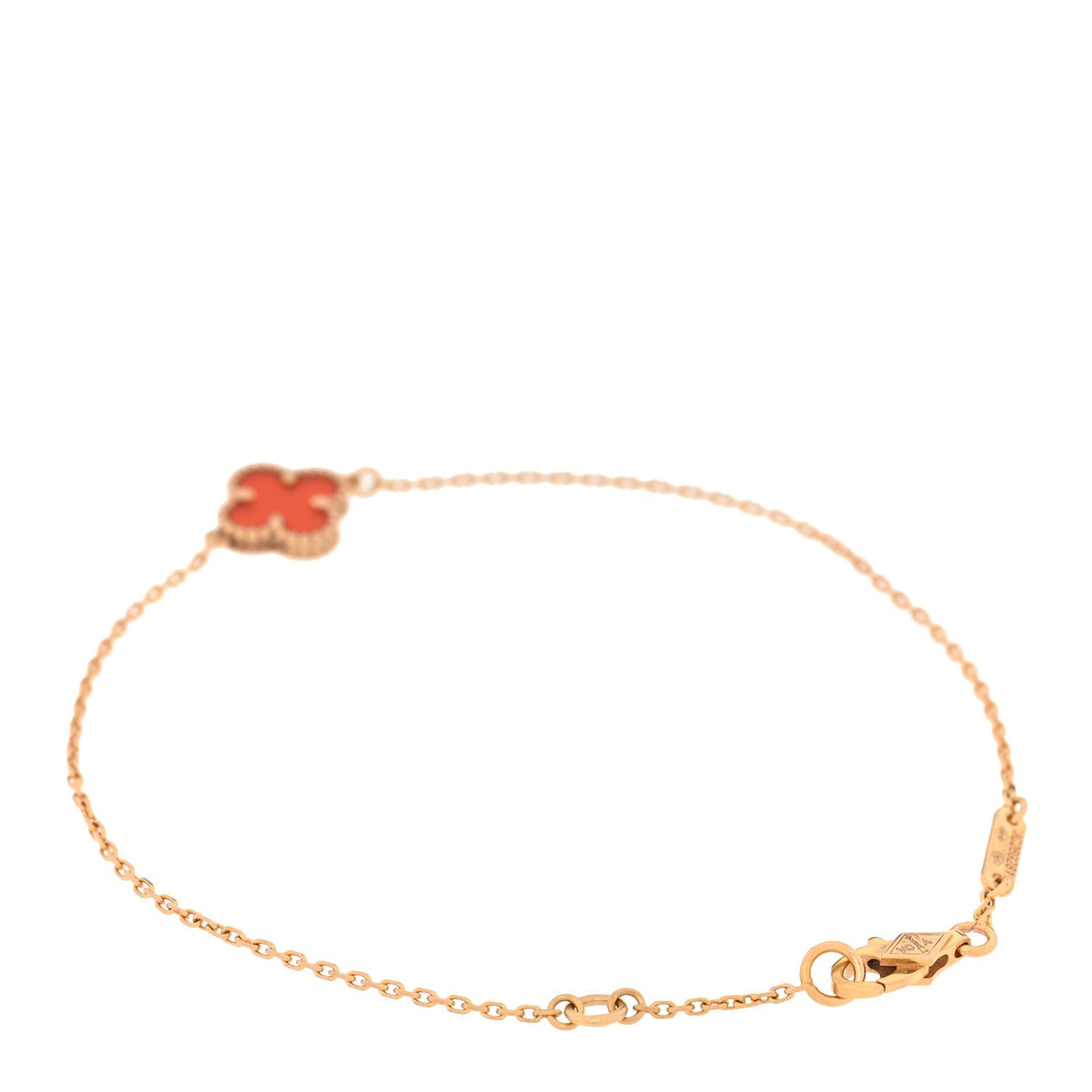 ヴァンクリーフ＆アーペル スウィートアルハンブラ ブレスレット カーネリアン 18K ローズゴールド VAN CLEEF & ARPELS SWEET ALHAMBRA BRACELET CARNELIAN 18K ROSE GOLD