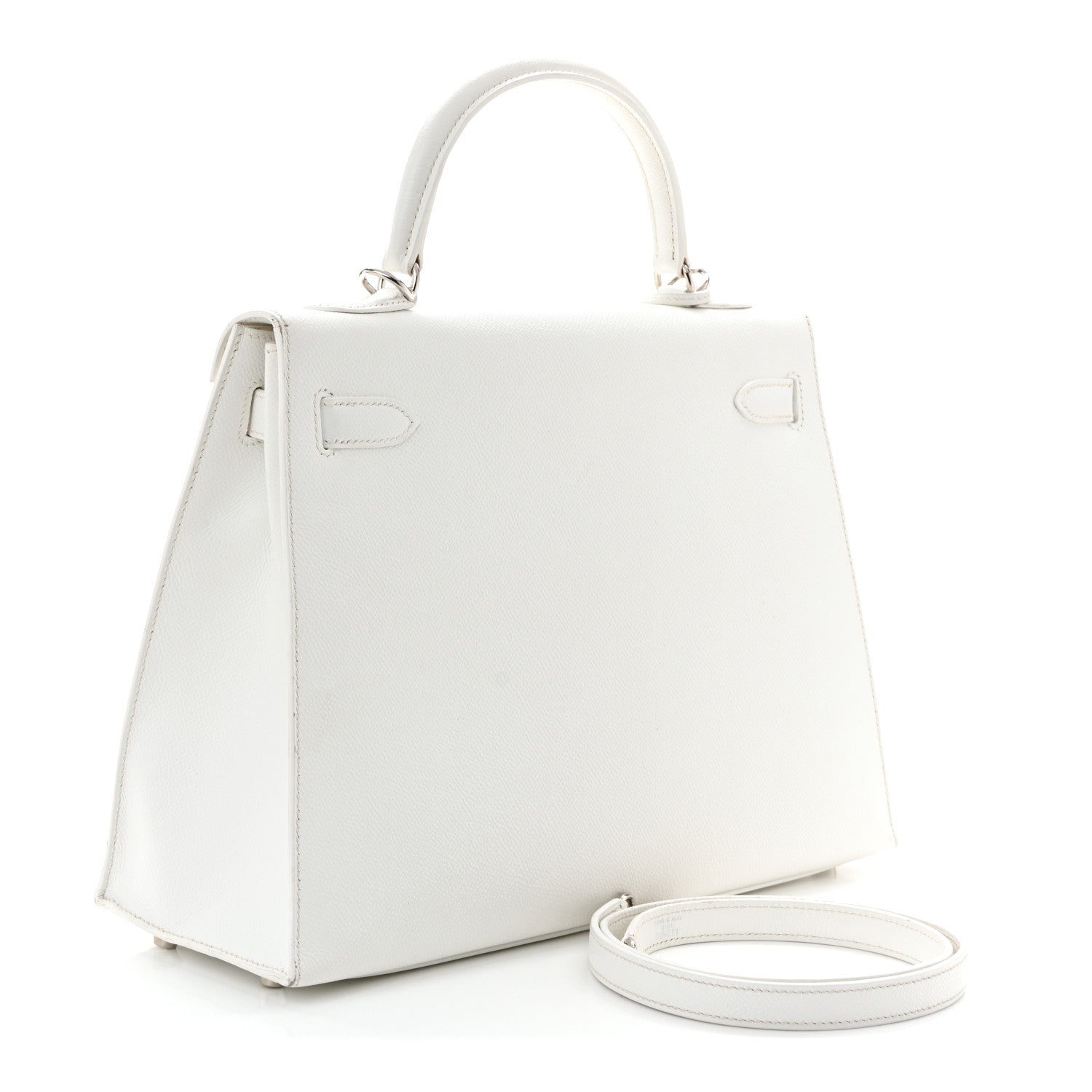 エルメス ケリー32 外縫い White エプソン シルバー金具 HERMES KELLY32 SELLIER WHITE EPSOM SILVER HARDWARE