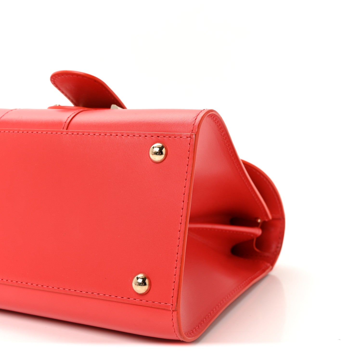 デルヴォー サーピケ ミニ ショルダー  バッグ Coral ボックスカーフスキン ゴールド金具 DELVAUX TEMPETE BRILLANT MINI SHOULDER BAG CORAL BOX CALFSKIN GOLD HARDWARE