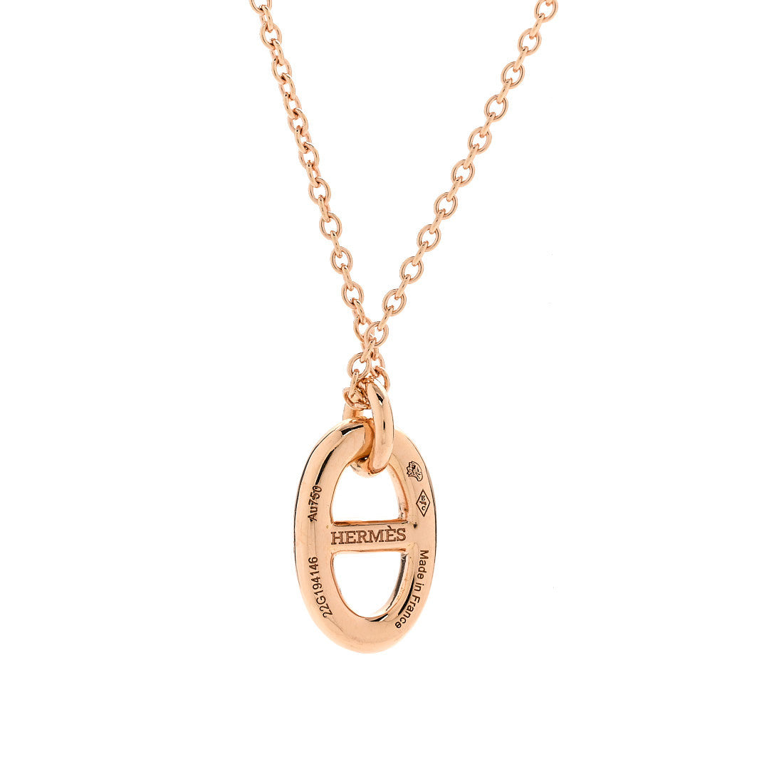 エルメス ファランドール ペンダントネックレス 18K ローズゴールド HERMES FARANDOLE PENDANT NECKLACE 18K ROSE GOLD