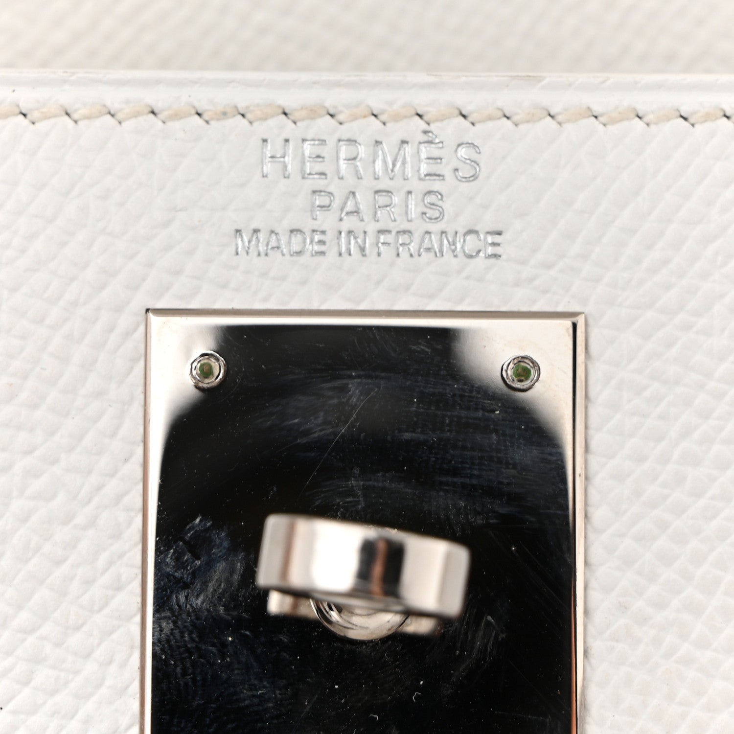 エルメス ケリー32 外縫い White エプソン シルバー金具 HERMES KELLY32 SELLIER WHITE EPSOM SILVER HARDWARE