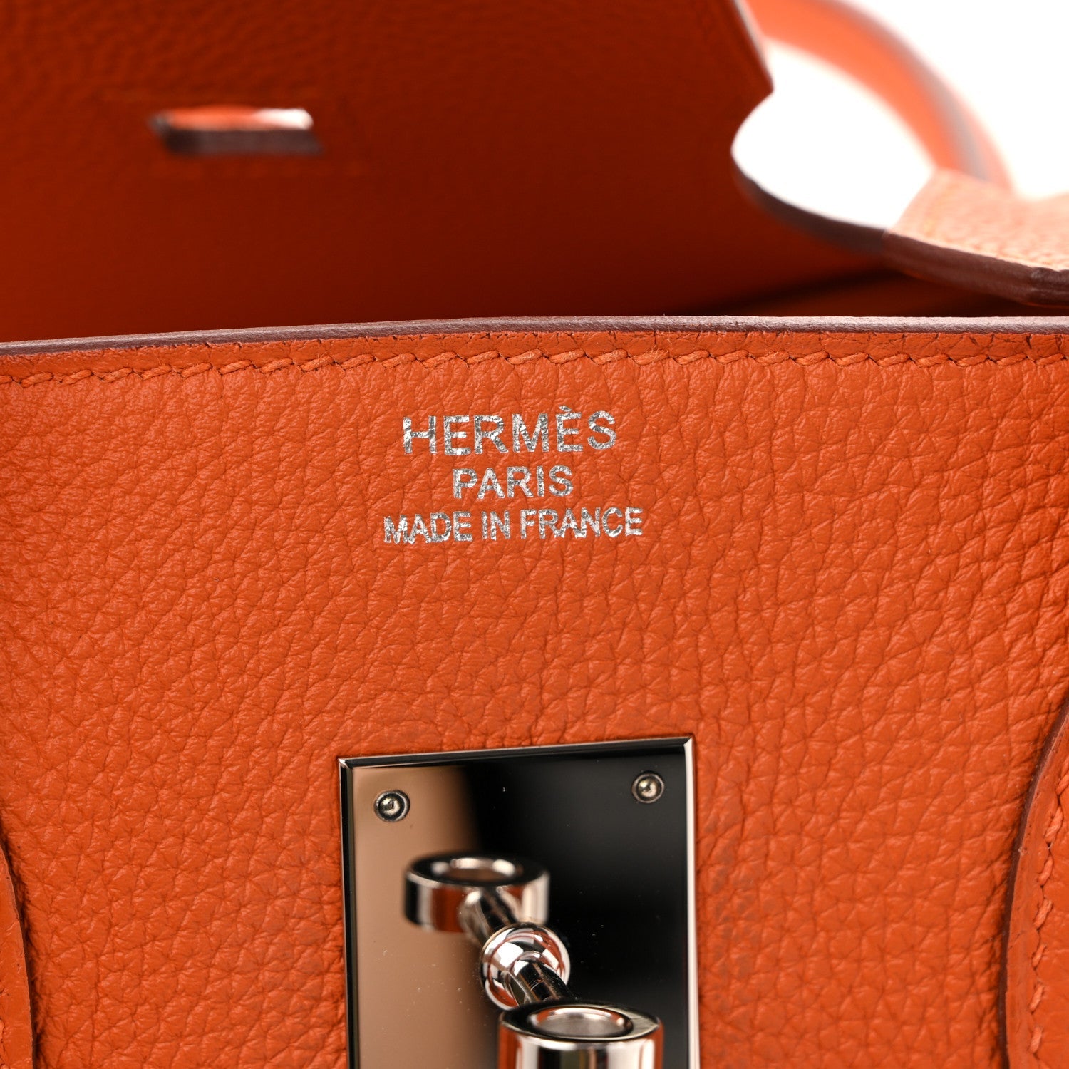 エルメス バーキン 35 Orange トゴ シルバー金具 HERMES BIRKIN 35 ORANGE TOGO SILVER HARDWARE