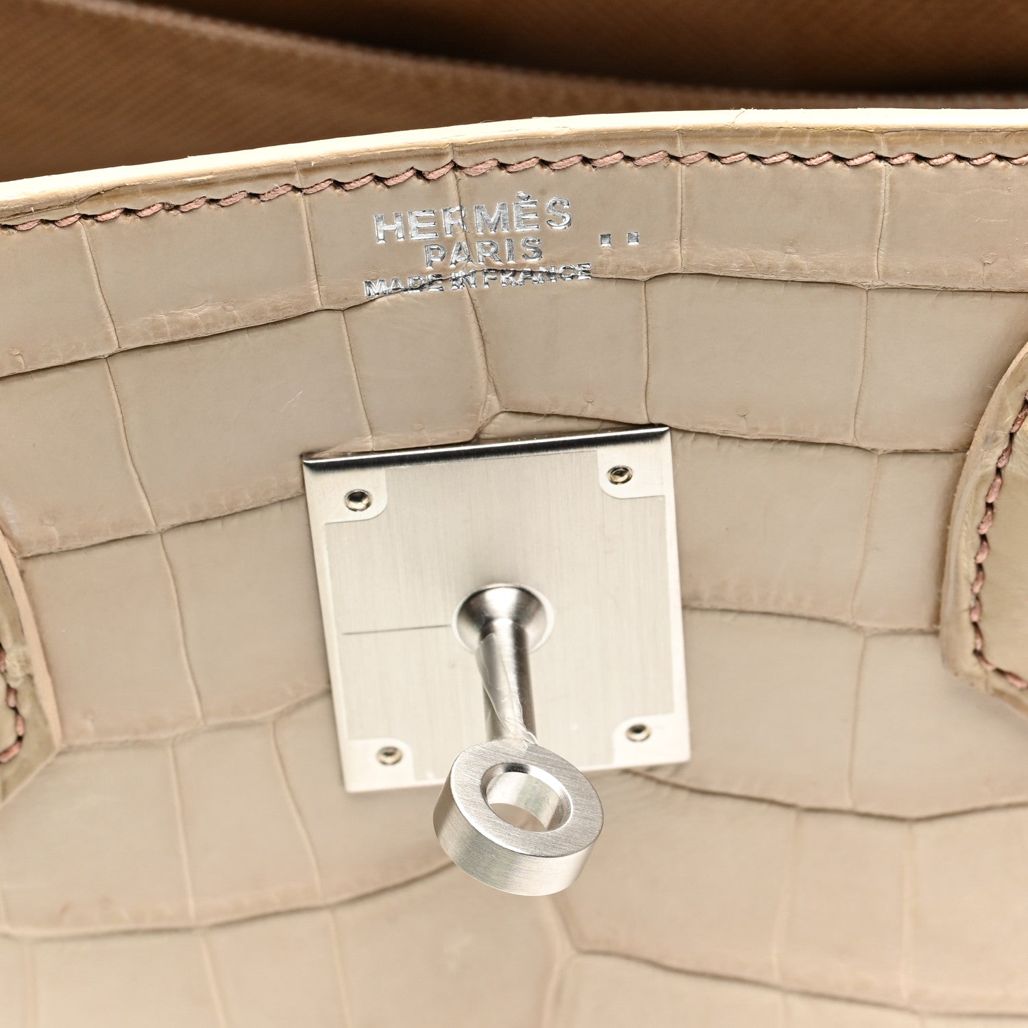 エルメス バーキン 30 Parchemin Matte Niloticus Crocodile シルバー金具 HERMES BIRKIN 30 PARCHEMIN MATTE NILOTICUS CROCODILE SILVER HARDWARE