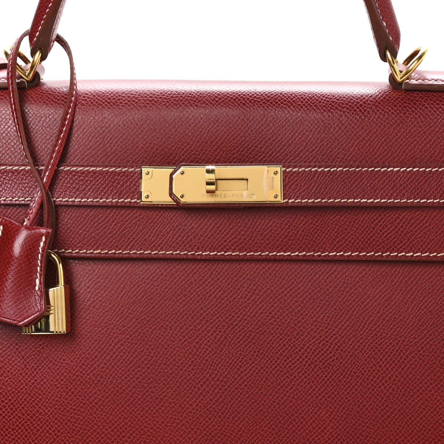HERMES KELLY 35 SELLIER ROUGE VIF EPSOM GOLD HARDWARE