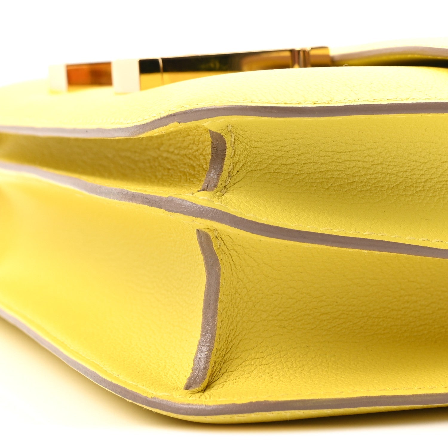 エルメス コンスタンス 24 Lime エバーカラー ゴールド金具 HERMES CONSTANCE 24 LIME EVERCOLOR GOLD HARDWARE