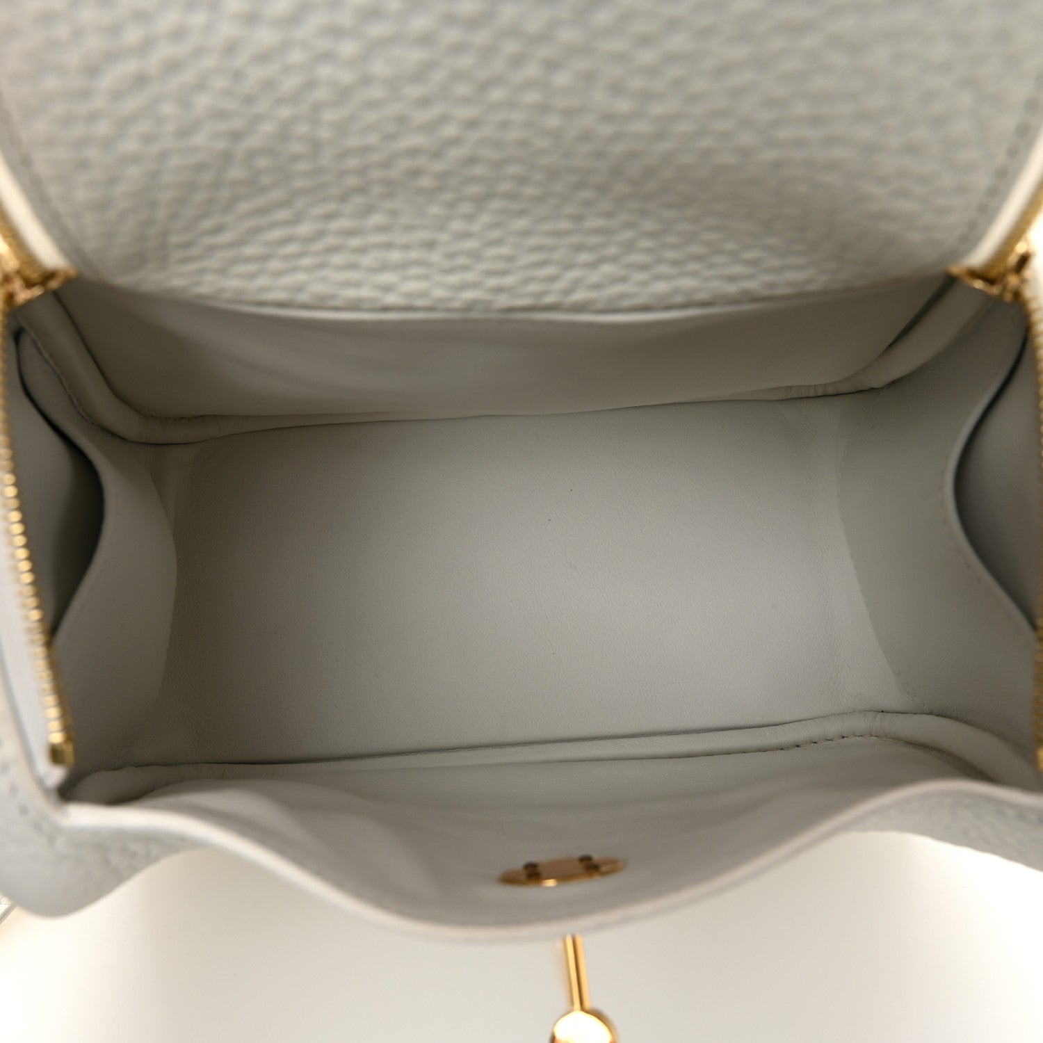 エルメス リンディ 20 New White トリヨンクレマンス ゴールド金具 HERMES LINDY 20 NEW WHITE TAURILLON CLEMENCE GOLD HARDWARE