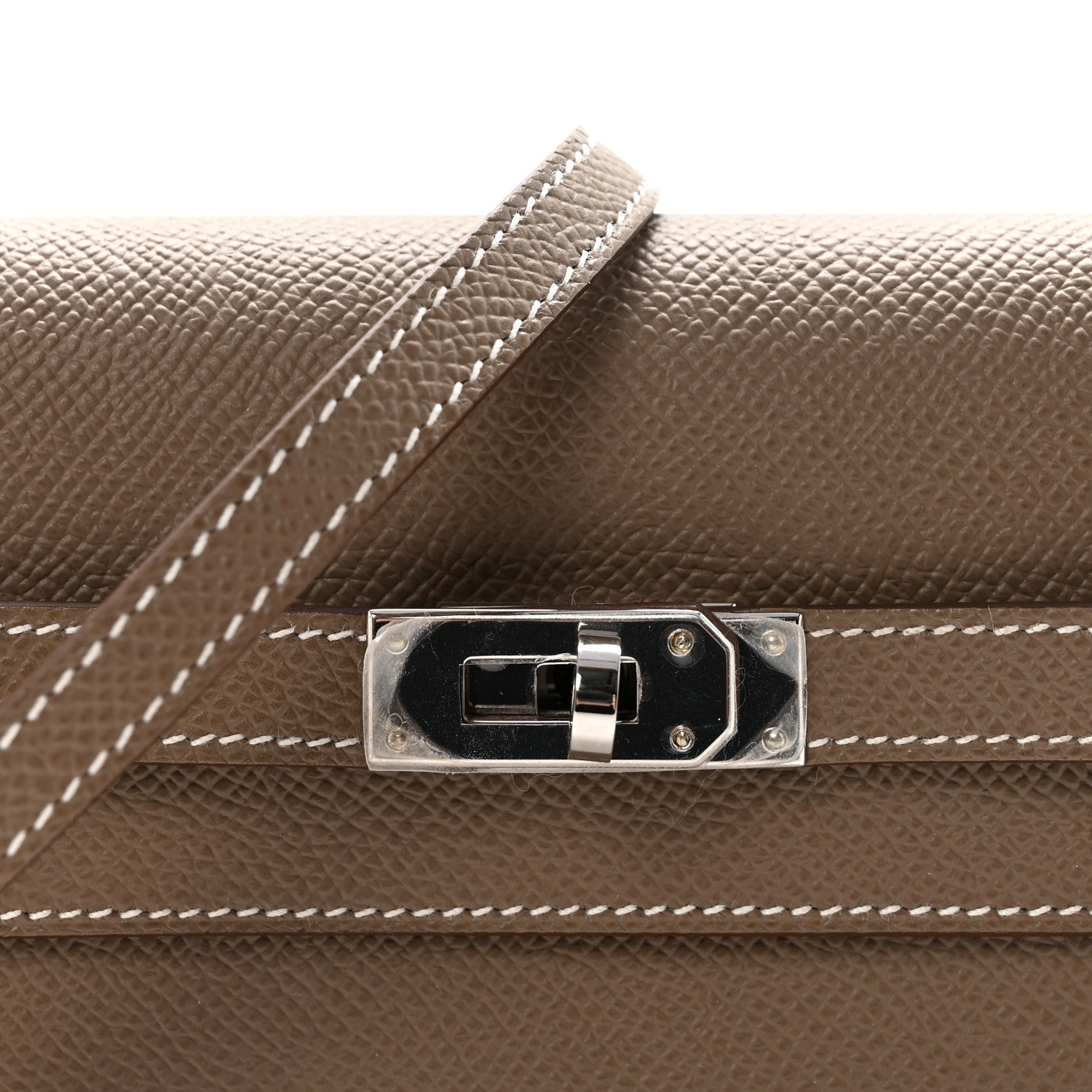 エルメス ケリートゥーゴー 長財布 Etoupe エプソン シルバー金具 HERMES KELLY TO GO WALLET ETOUPE EPSOM SILVER HARDWARE