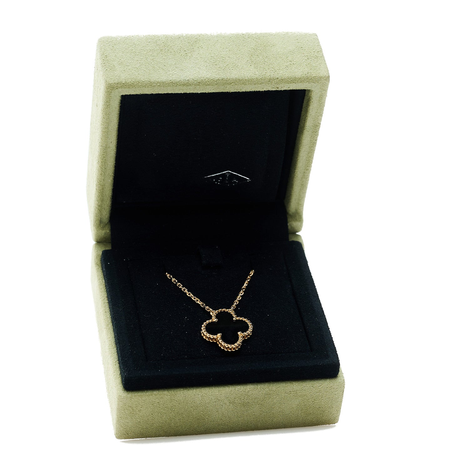 ヴァンクリーフ＆アーペル ヴィンテージアルハンブラ ペンダントネックレス ブラックオニキス 18K イエローゴールド VAN CLEEF & ARPELS VINTAGE ALHAMBRA PENDANT NECKLACE BLACK ONYX 18K YELLOW GOLD