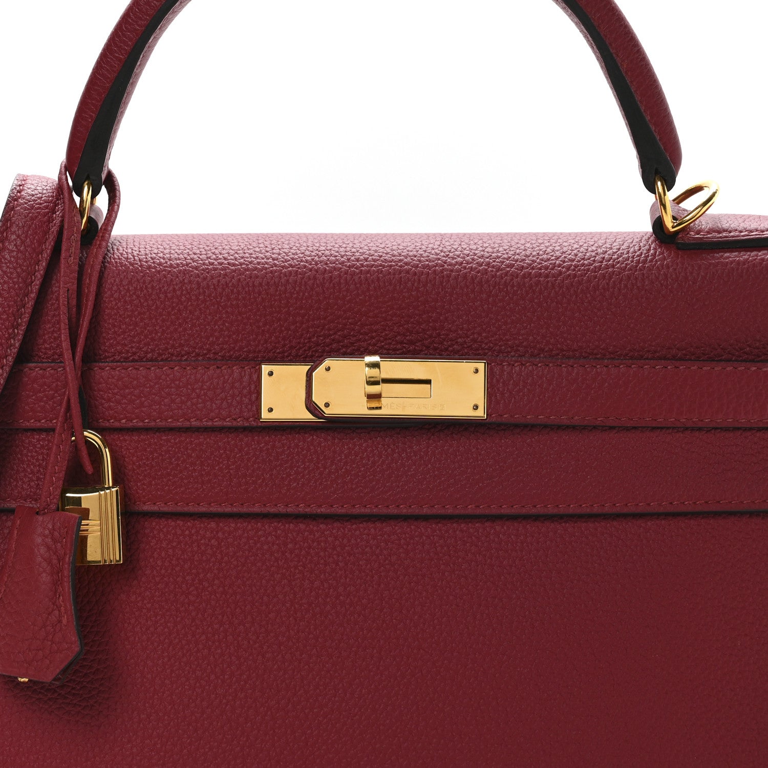HERMES KELLY 32 RETOURNE RUBIS TOGO GOLD HARDWARE